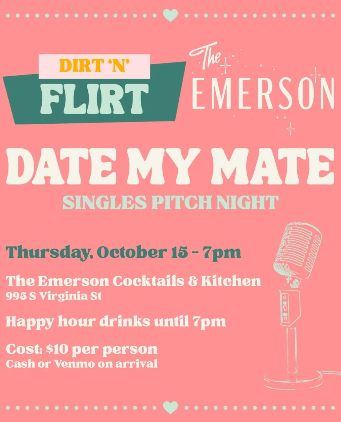 You know that friend who is amazing, hilarious, attractive, and somehow STILL SINGLE? This is your chance to take their dating life into your hands. 

Bring your best sales pitch and convince a room full of eligible singles why your friend is the one