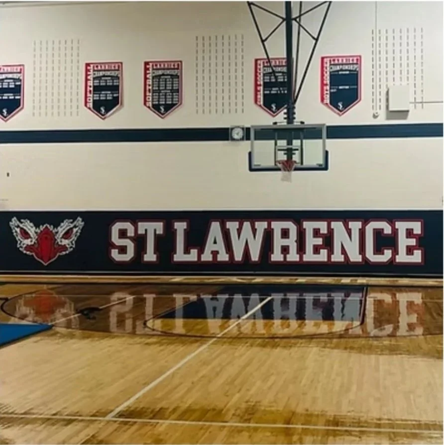 Signage inside the SLC gym