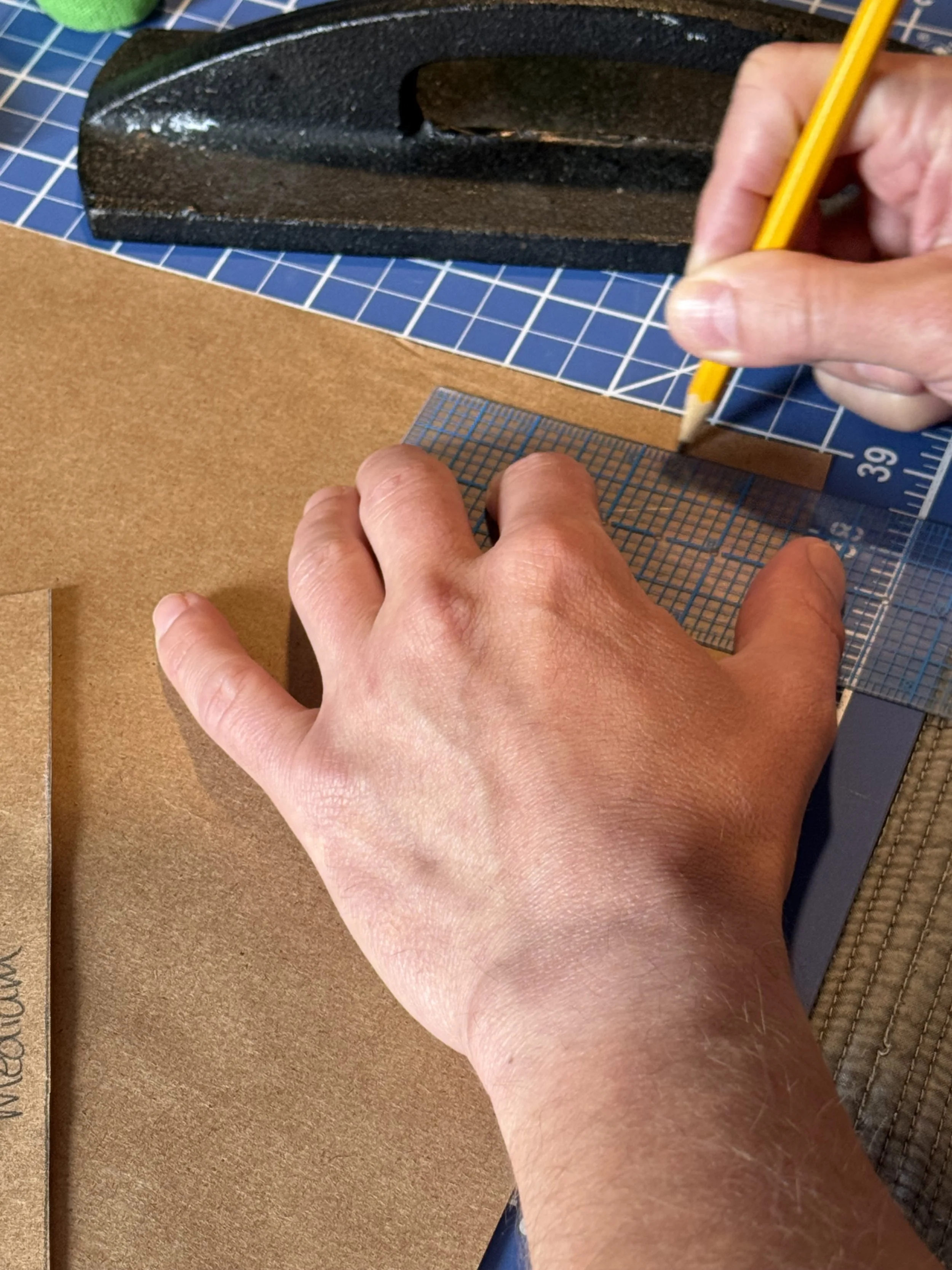 Joel making patterns