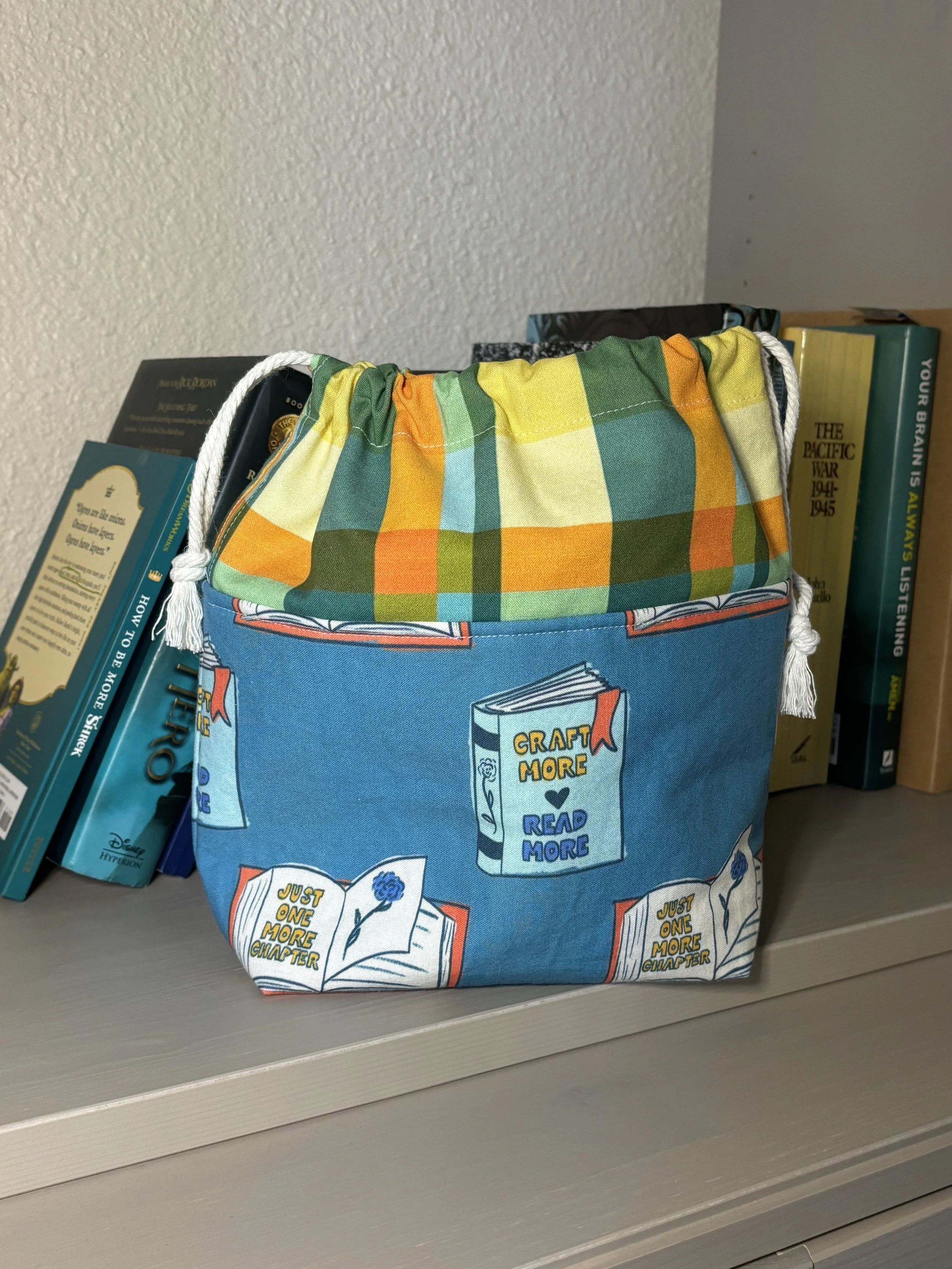 Bookish Small Drawstring Bag