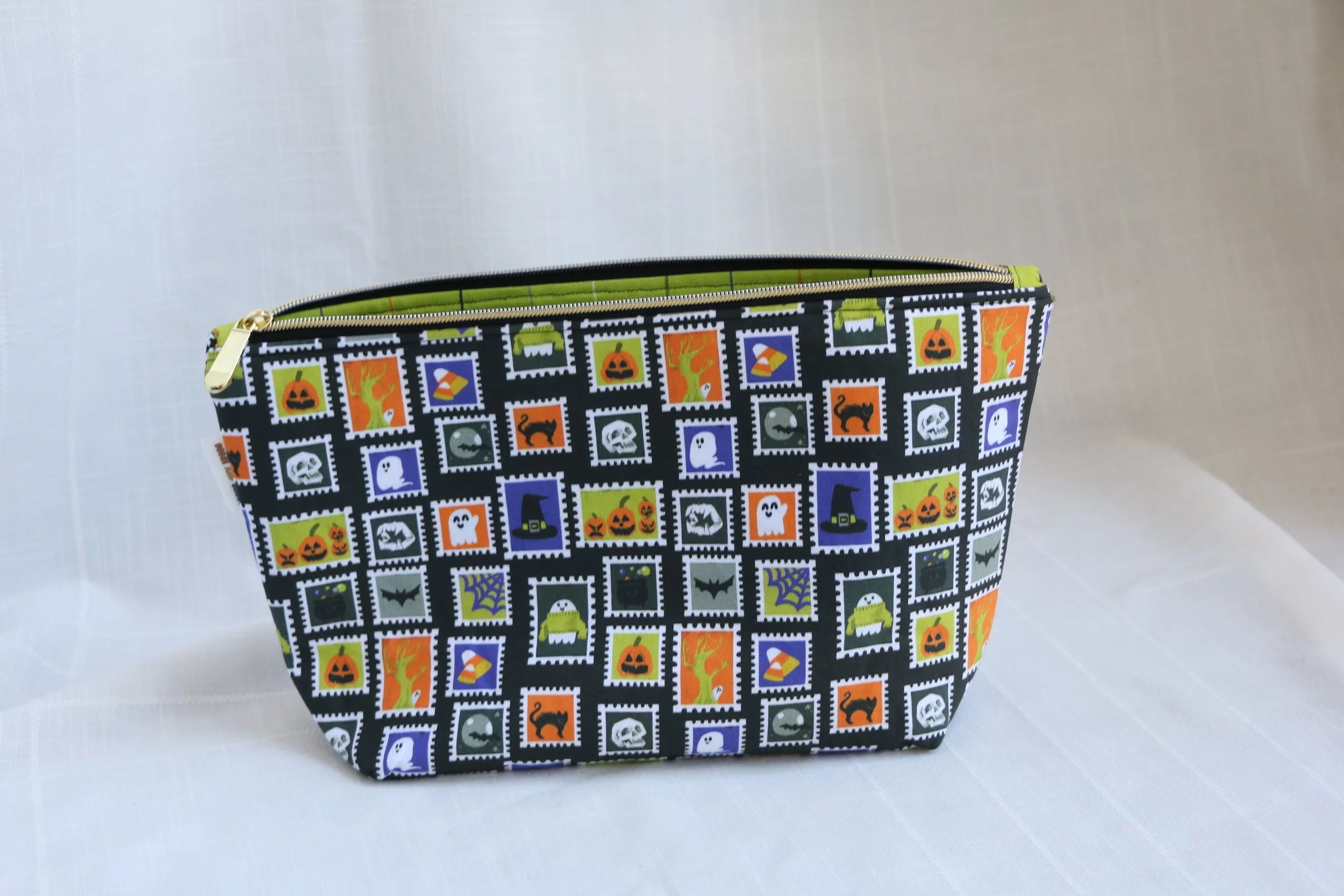 Spooky Stamps Medium Zipper Bag