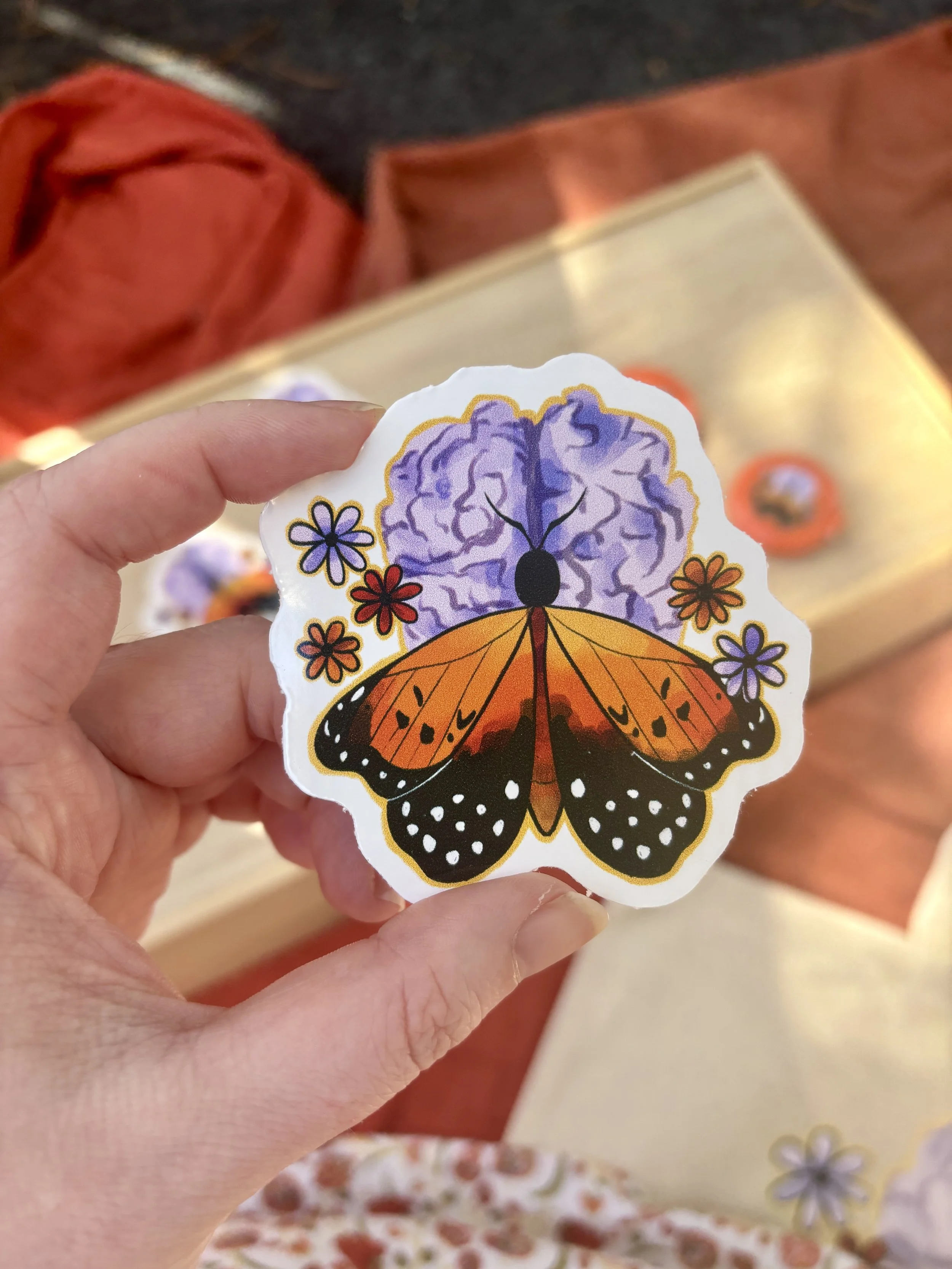 MS Butterfly Sticker