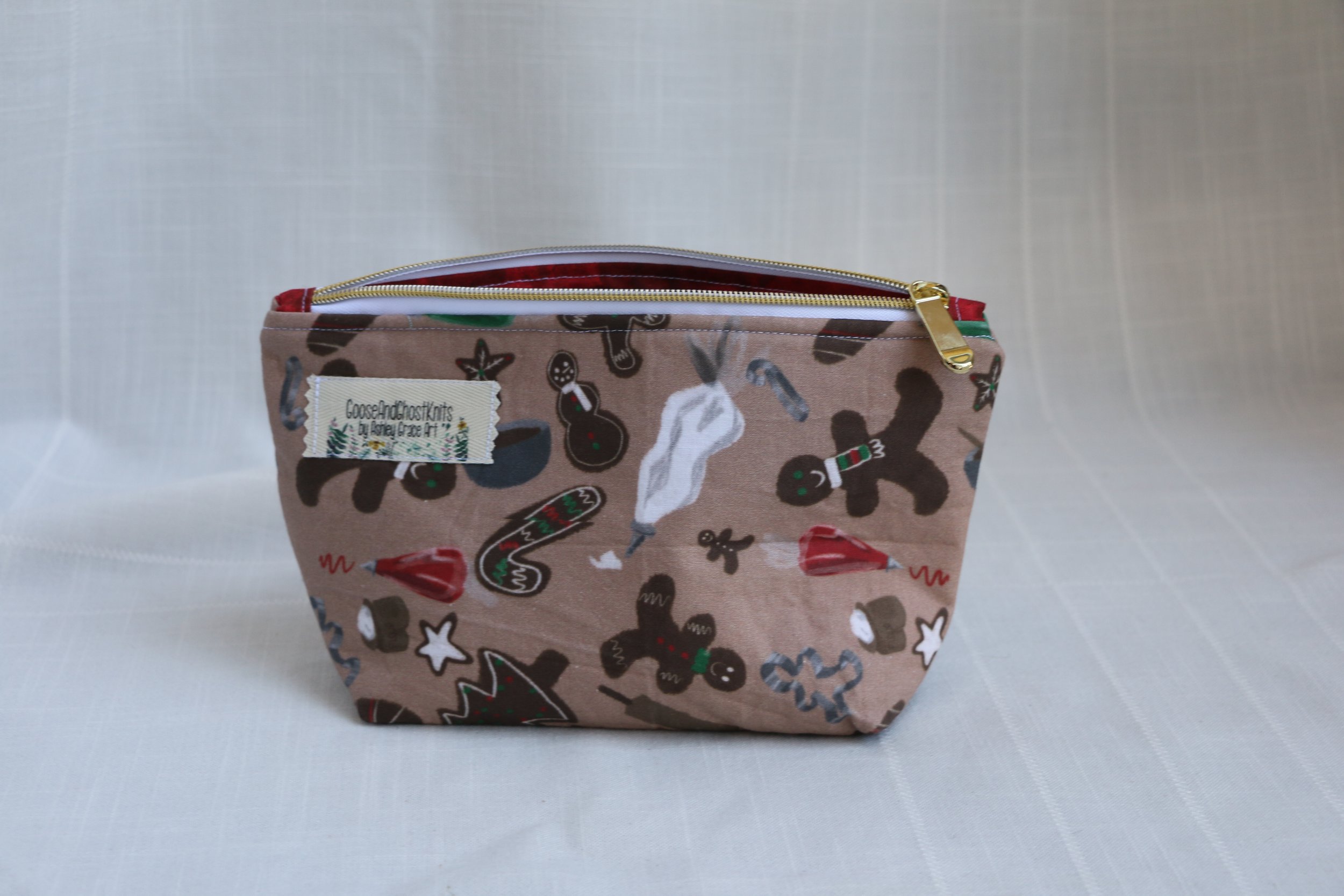 Gingerbread Small Zipper Bag