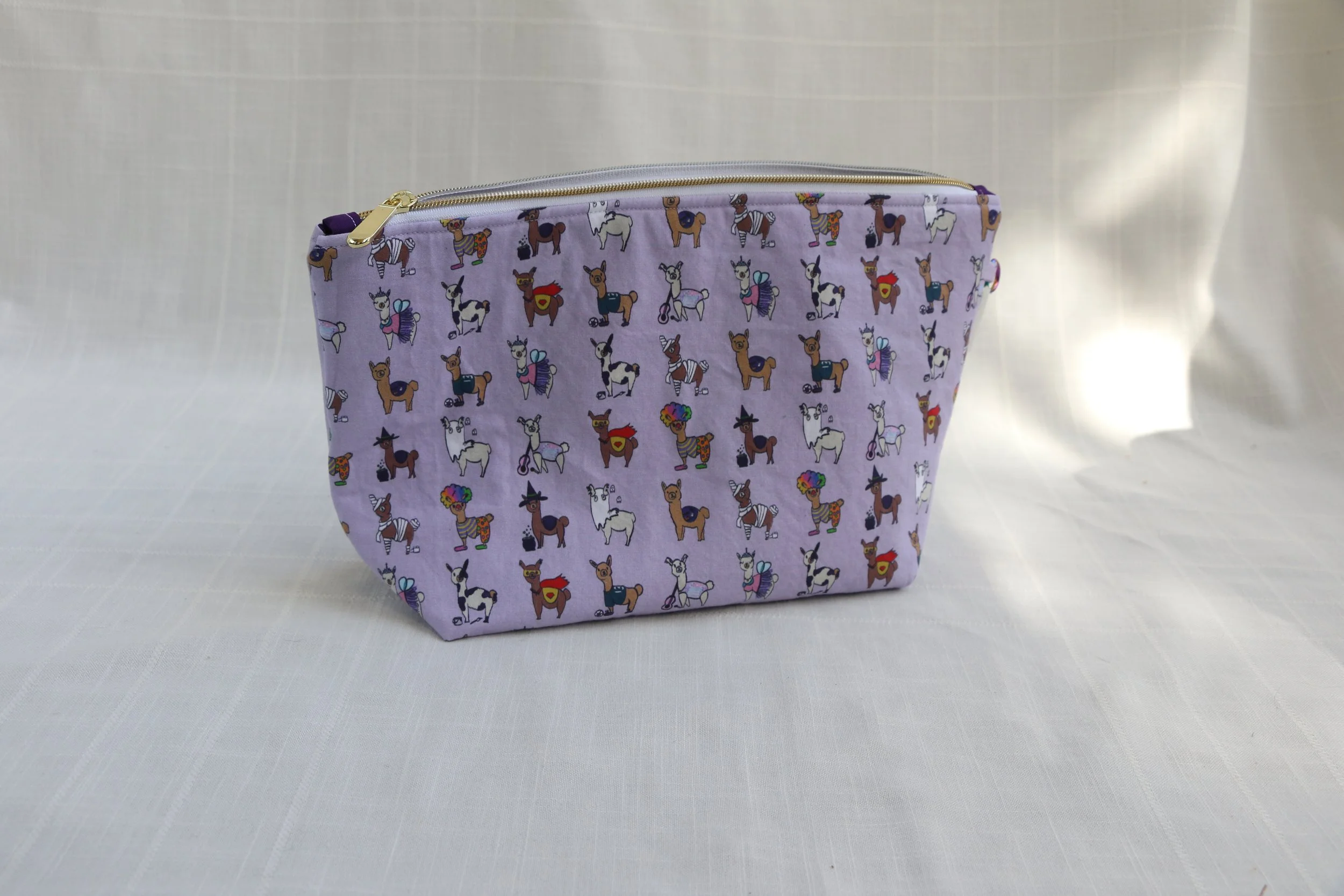 Costumed Alpacas Medium Zipper Bag