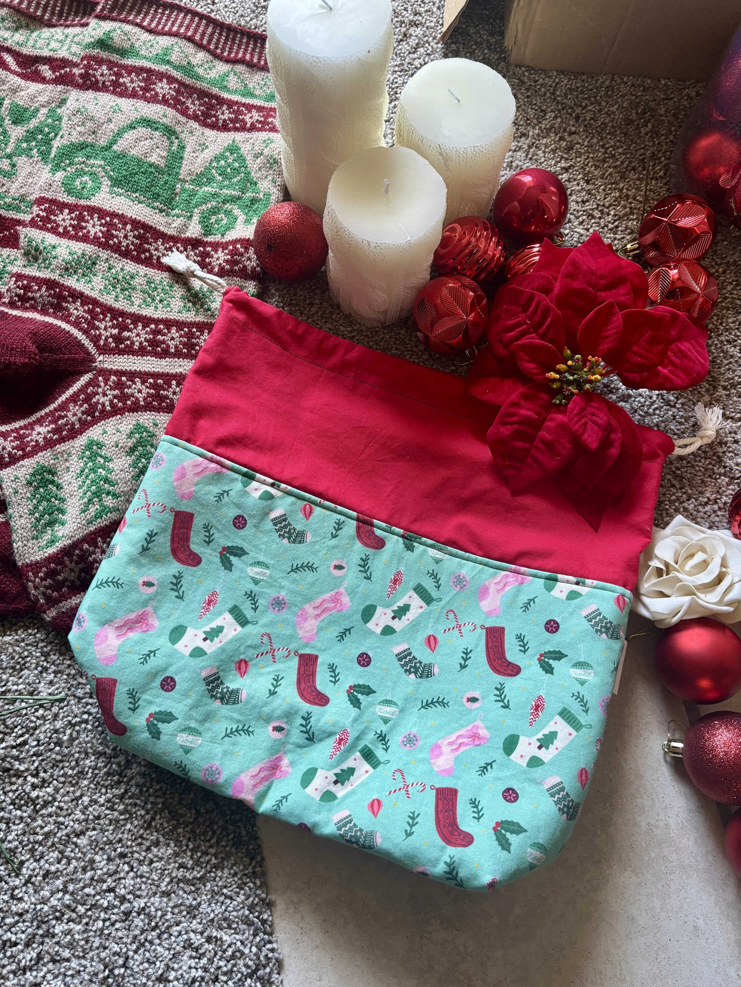 Stockings Medium Drawstring