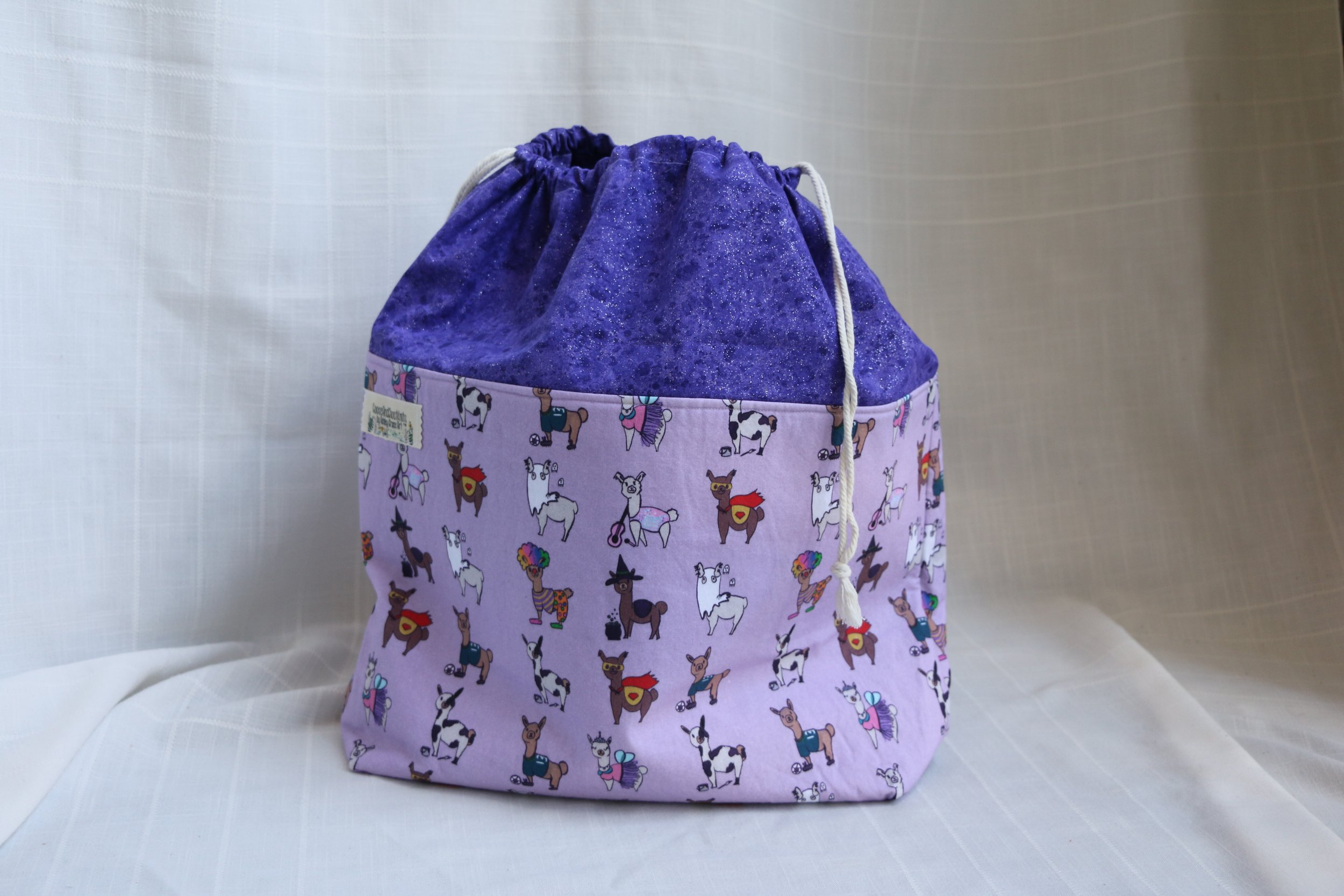 costumed alpacas large drawstring 02.JPG