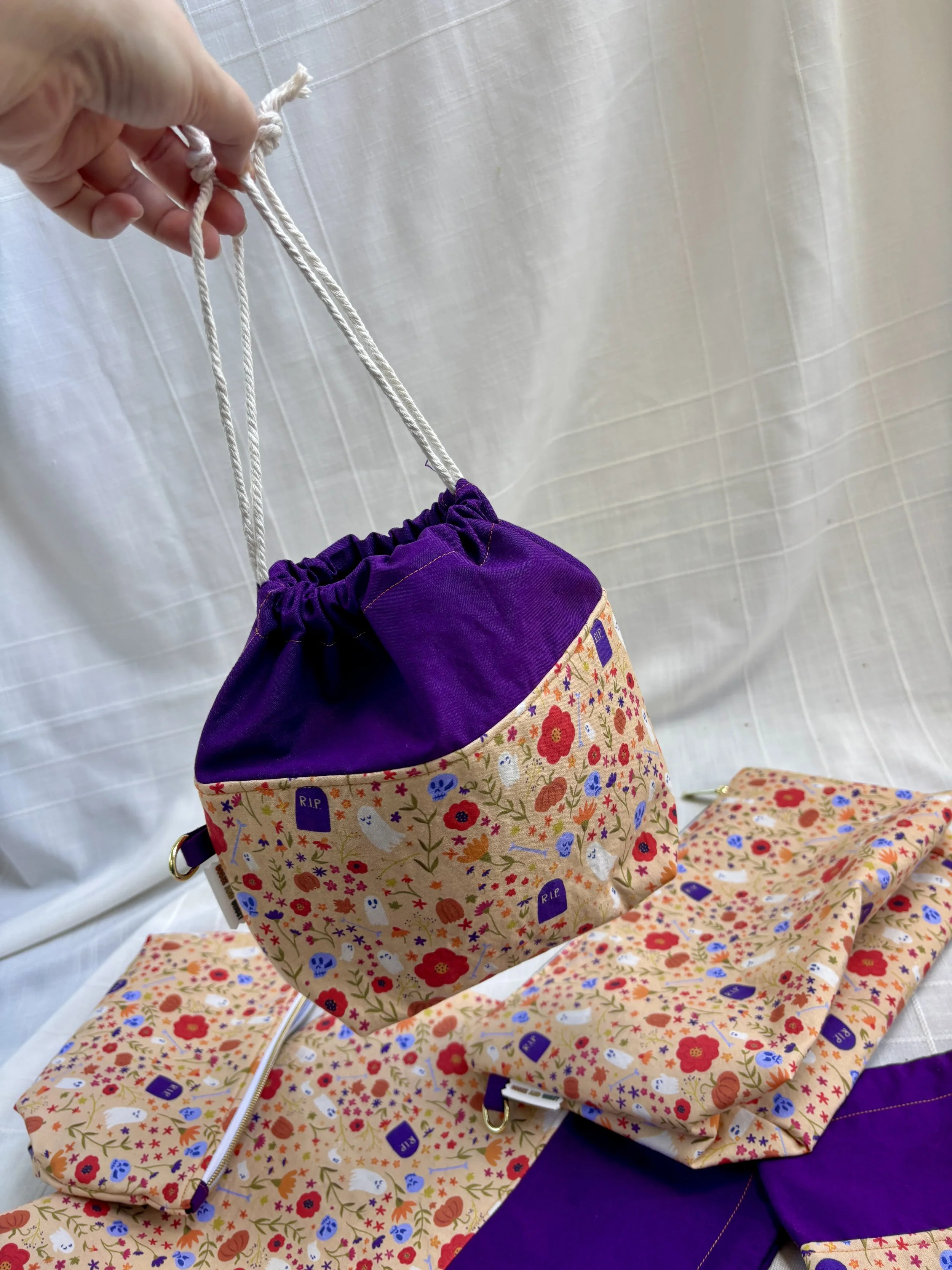 Floral Graveyard (Dawn) Small Drawstring