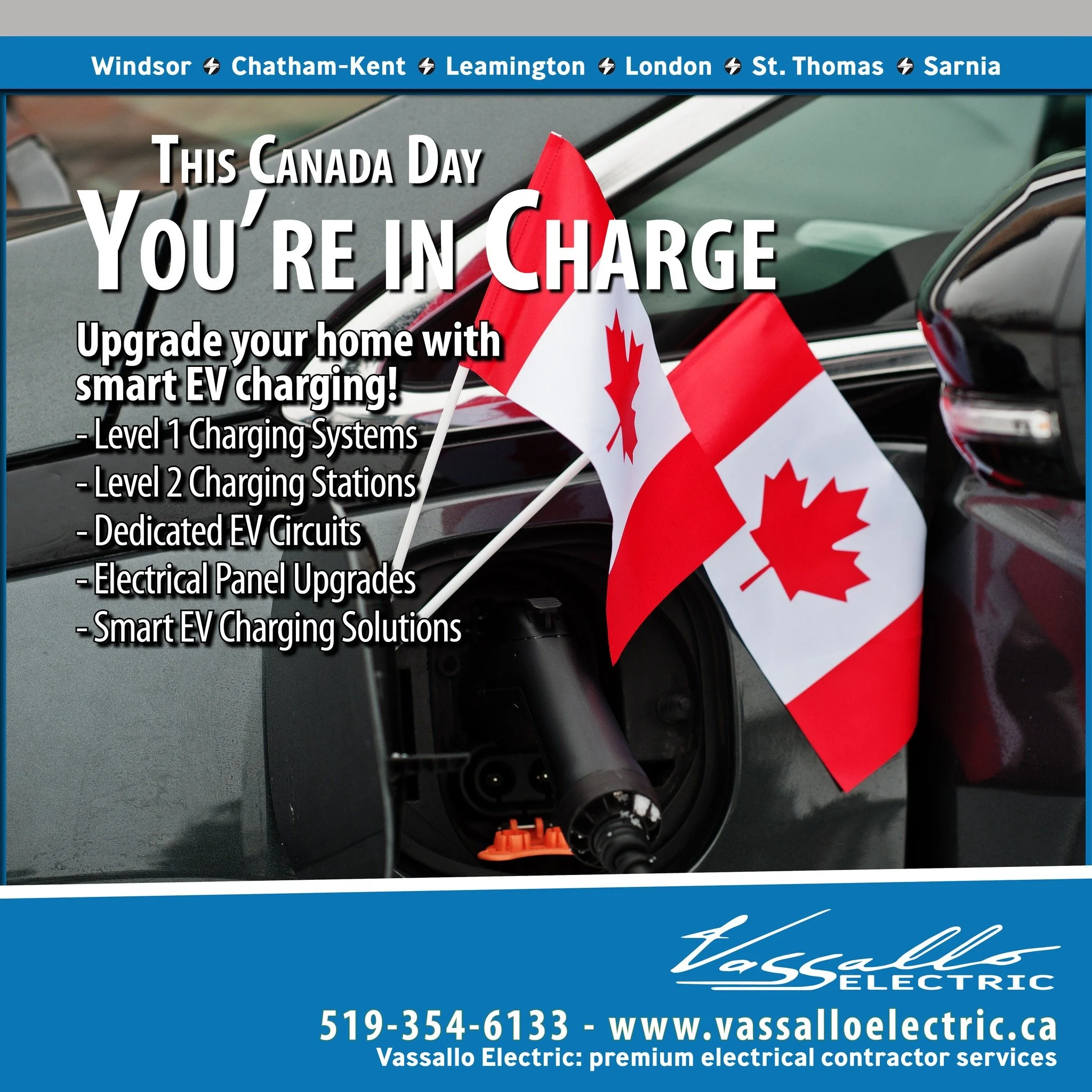 ⚡🚗 Ready to Charge Into the Future
Electric vehicles are becoming more common on Canadian roads, and for good reason. They can help reduce fuel costs, require less routine maintenance, and have fewer moving parts, which can mean lower repair costs o