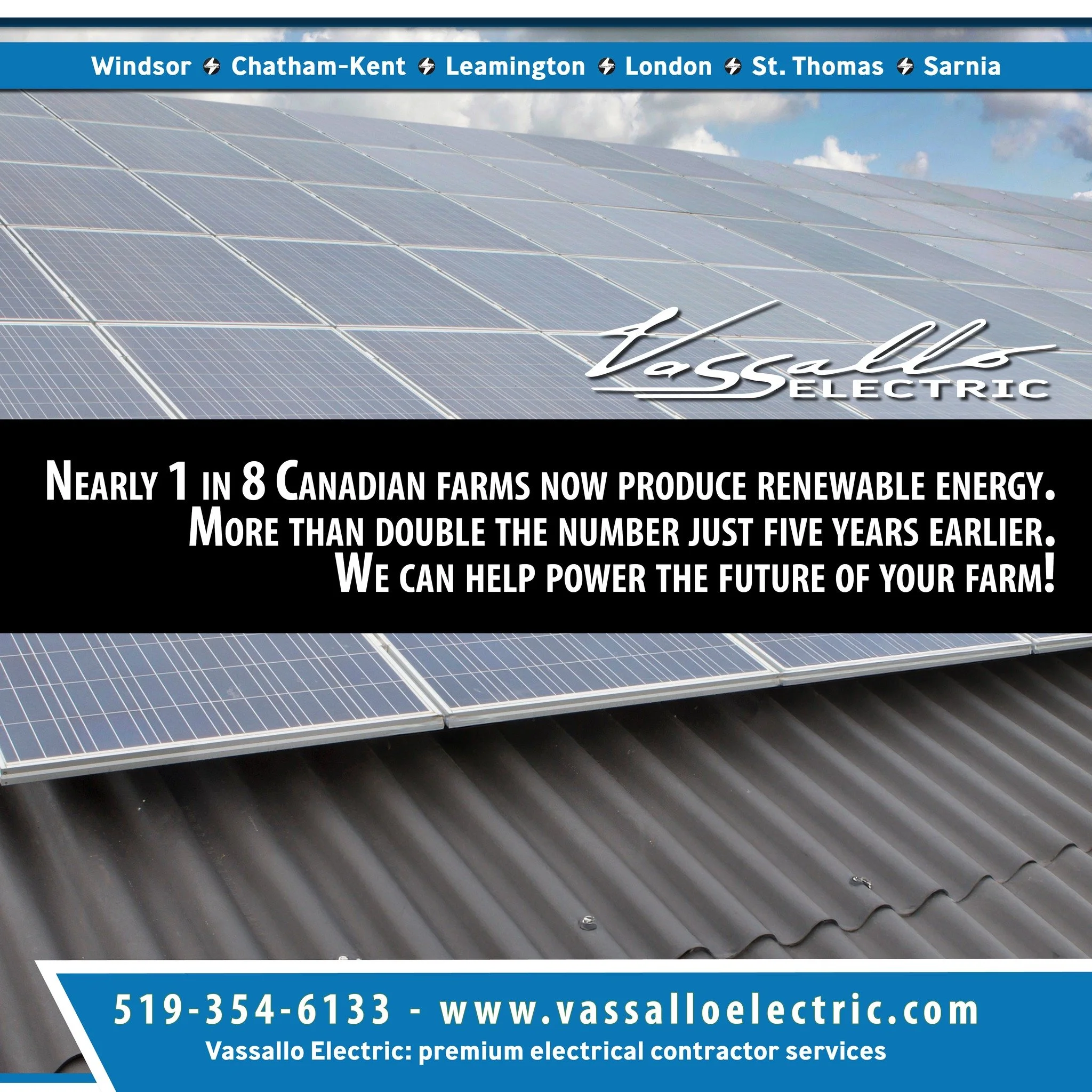 🌱⚡ Renewable energy is transforming Canadian agriculture.

Nearly 1 in 8 Canadian farms now produce renewable energy, this is more than double the number just five years earlier. Today's farms are using solar to:

✅ Lower electricity costs
✅ Power e