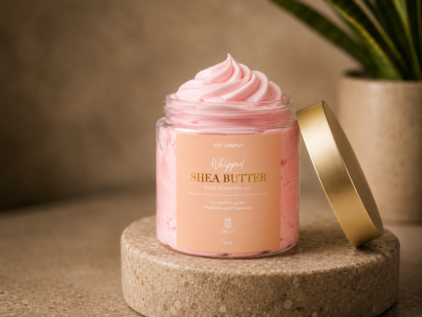 Whipped Shea Butter with Rose Essential Oil