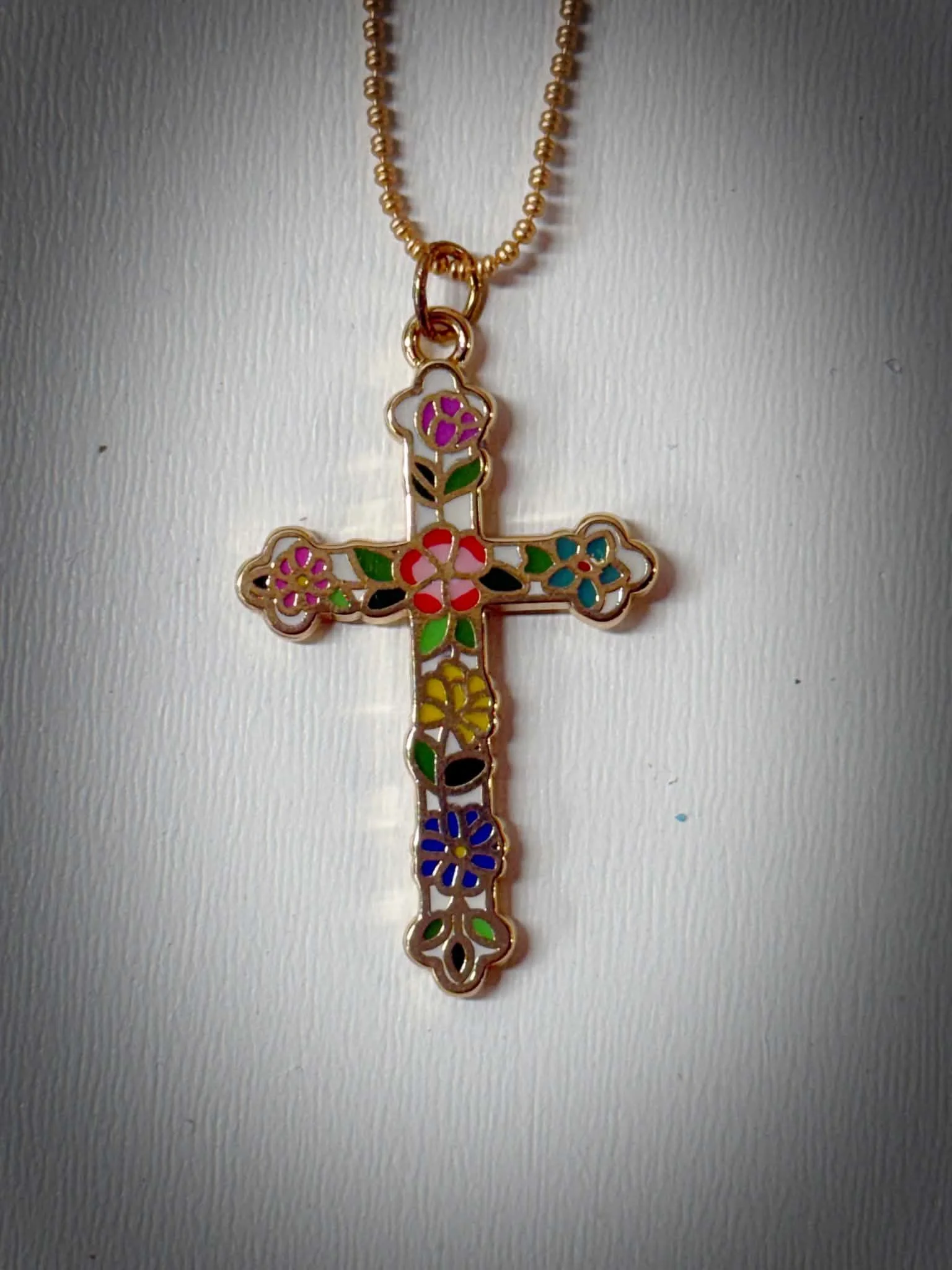 Wildflower Faith Cross Necklace