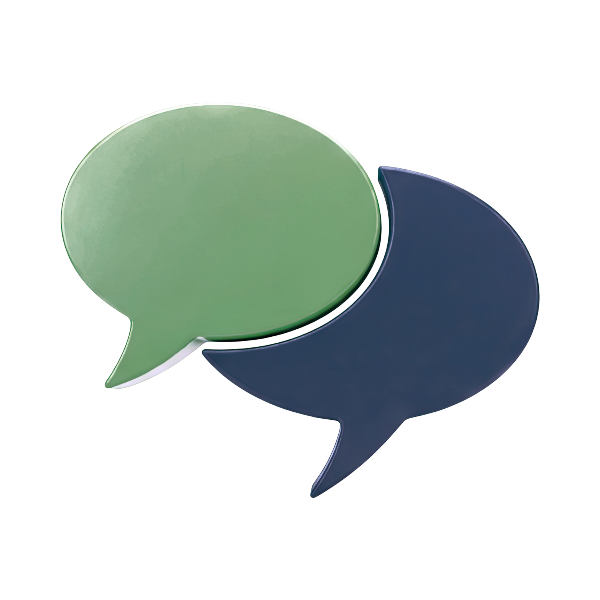 Styled speech bubbles symbolizing open communication and support for families seeking ABA therapy in Thomasville, Davidson County, and Forsyth County, North Carolina.