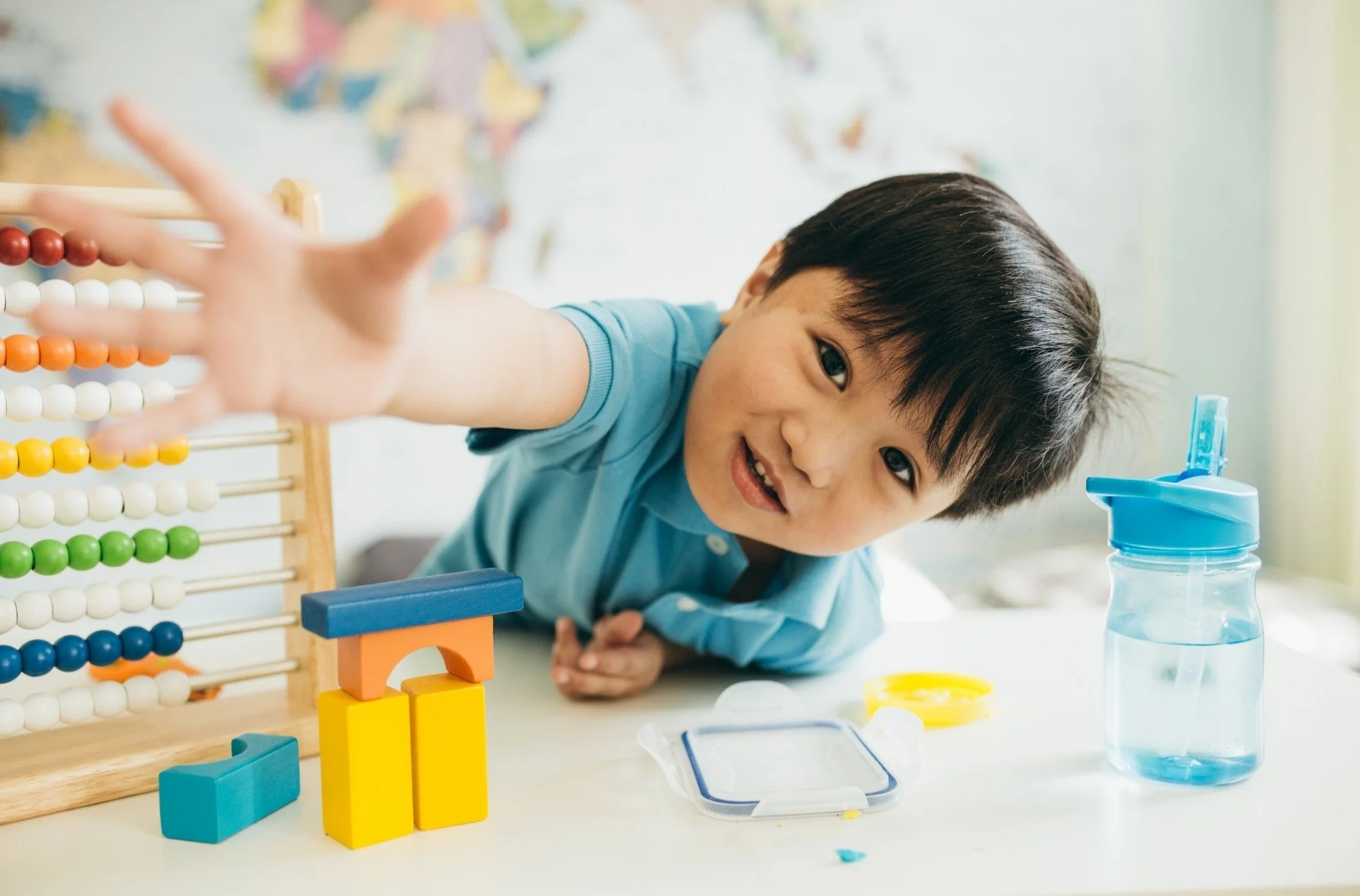 Child participating in play-based individualized ABA therapy at Evergreen Therapeutics in Thomasville, Davidson County, Forsyth County, North Carolina.