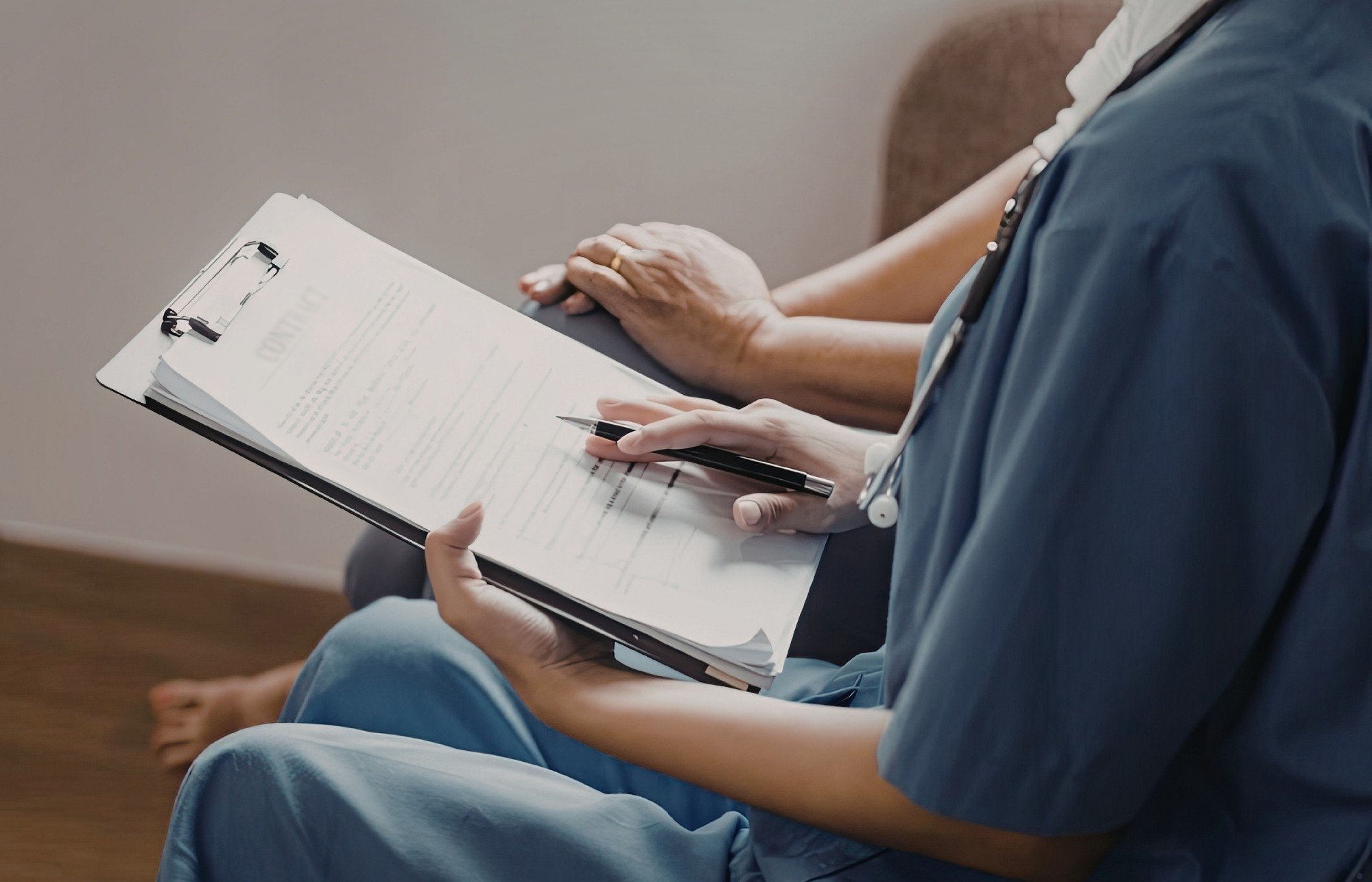 A practitioner reviewing an autism therapy clinical referral form, serving providers and patients in Thomasville, Davidson County, and Forsyth County, North Carolina.
