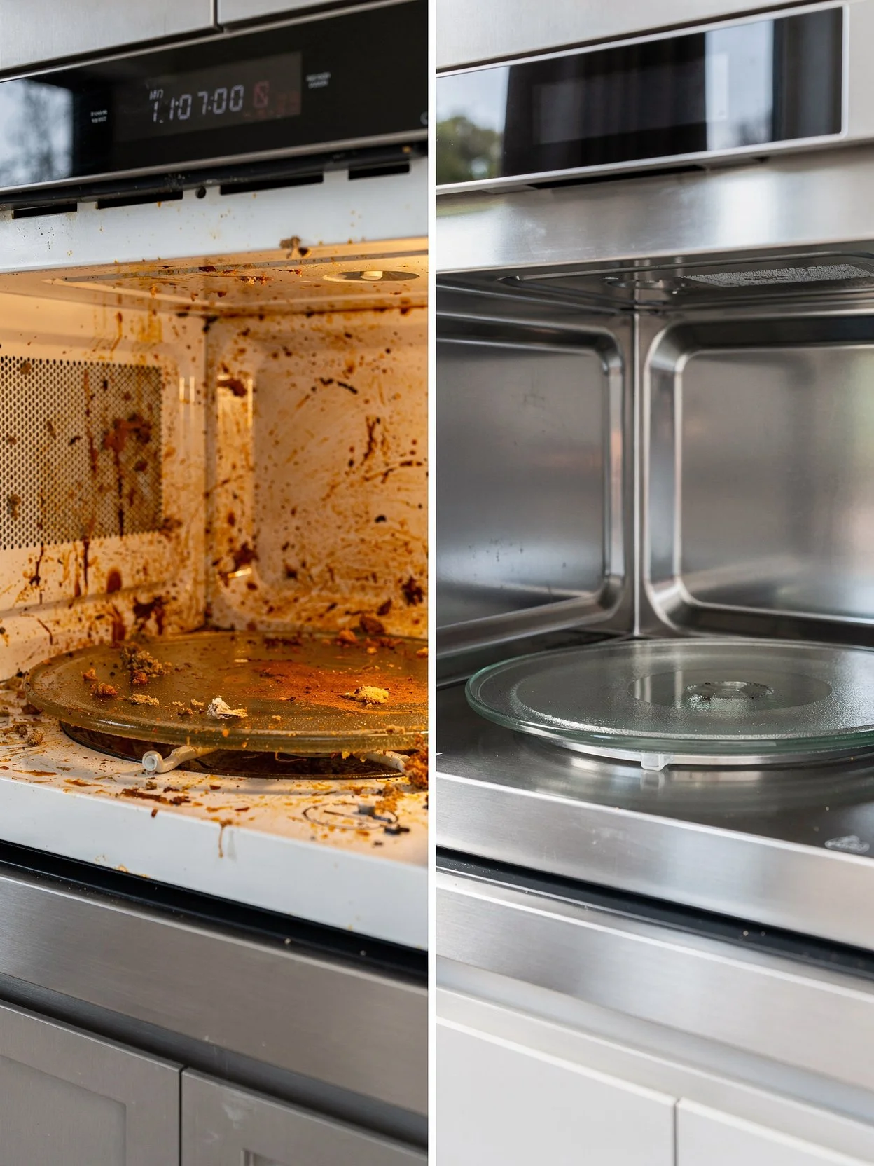 Inside Microwave Cleaning
