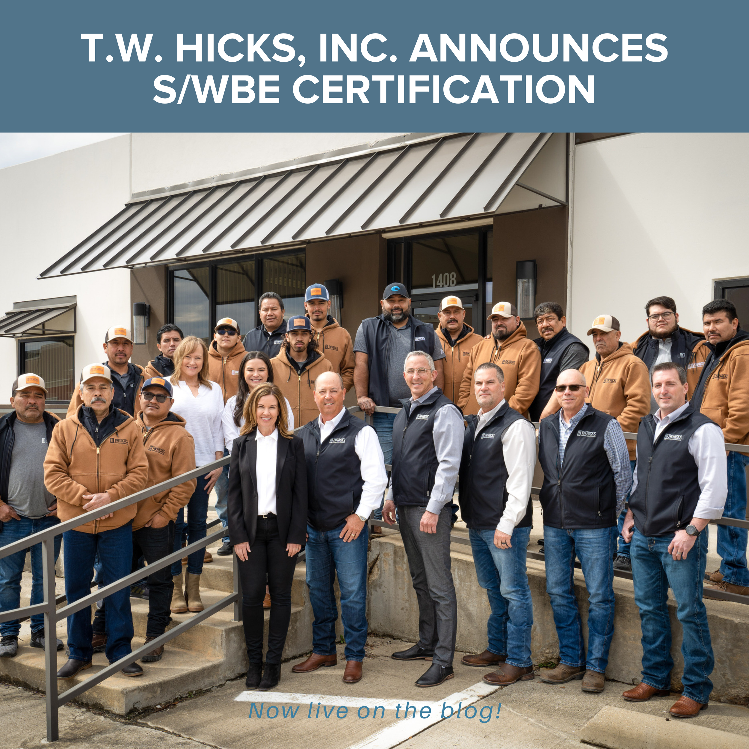 T.W. Hicks, Inc. Receives Woman-Owned Certification (WBE) with the State of Texas