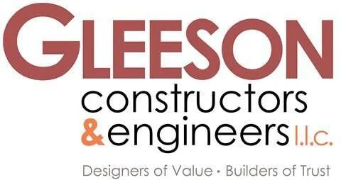 Gleeson Constructors & Engineers LLC logo with tagline 'Designers of Value - Builders of Trust'