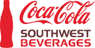 Coca-Cola Southwest Beverages logo in red and black
