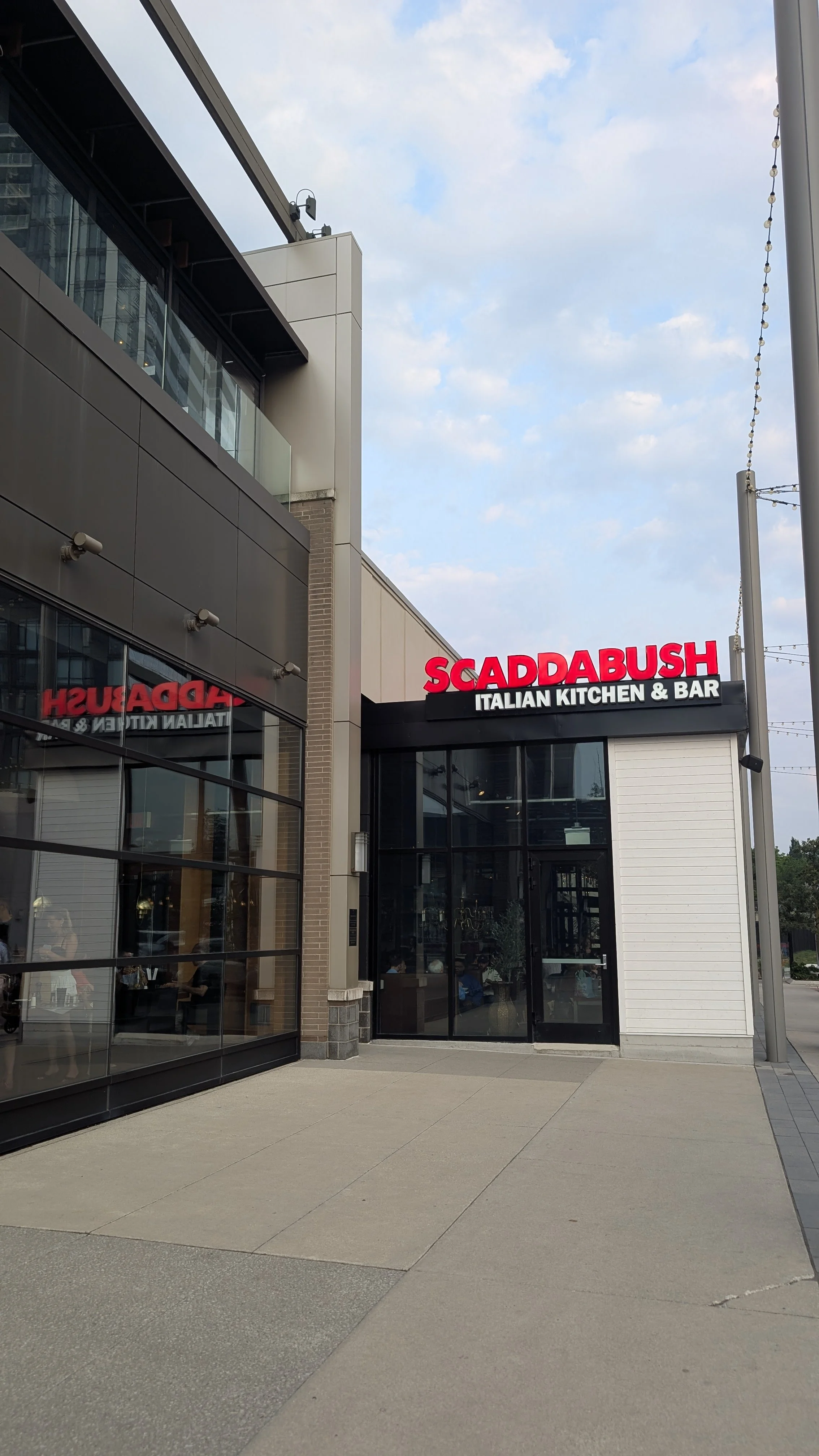 The outside of Scaddabush