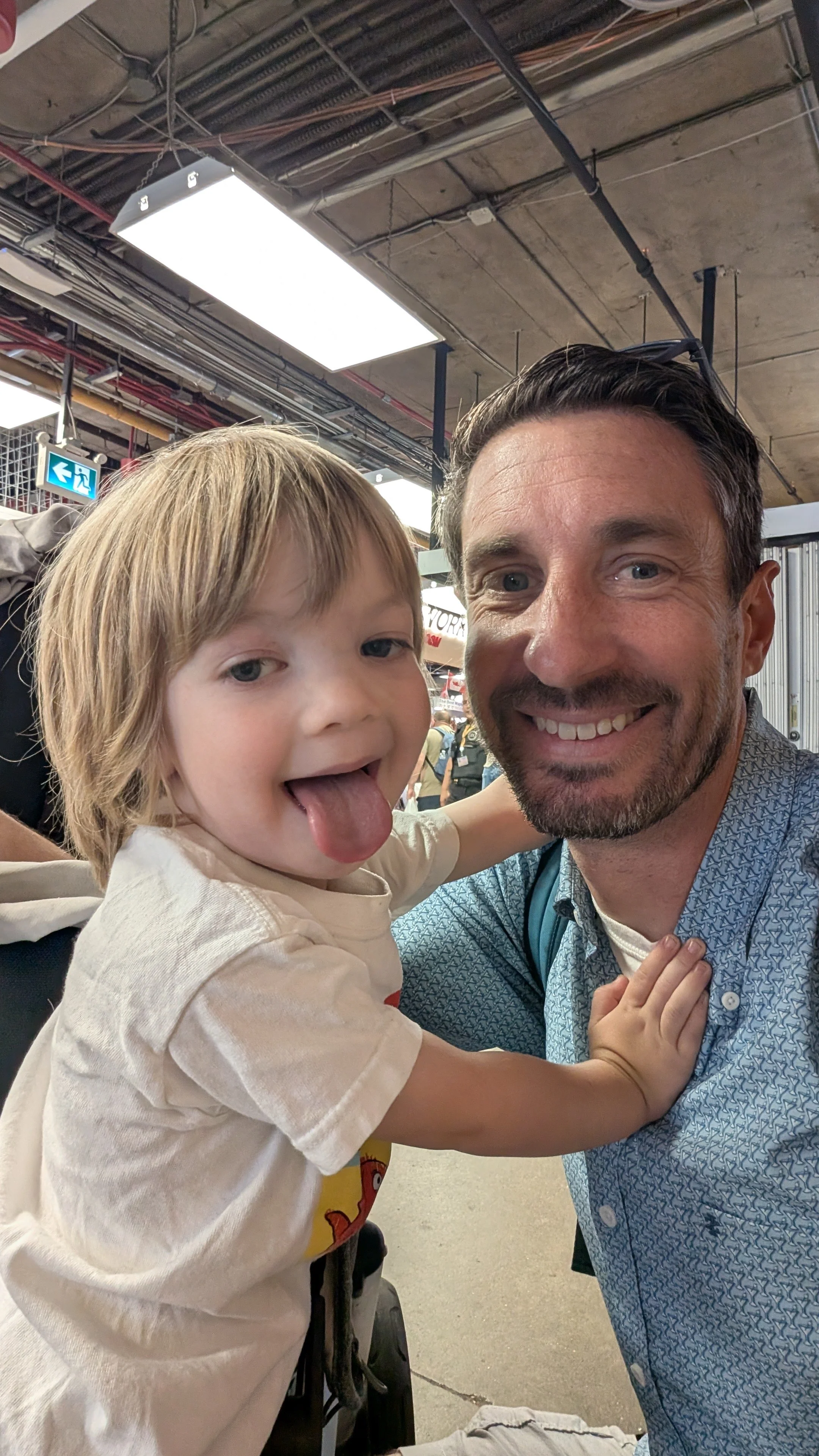 My Dad and brother at St. Lawrence Market!
