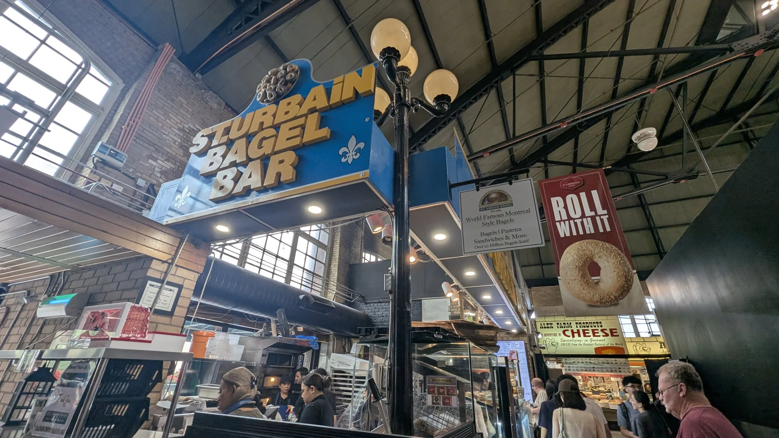 A bagel shop in St Lawrence Market