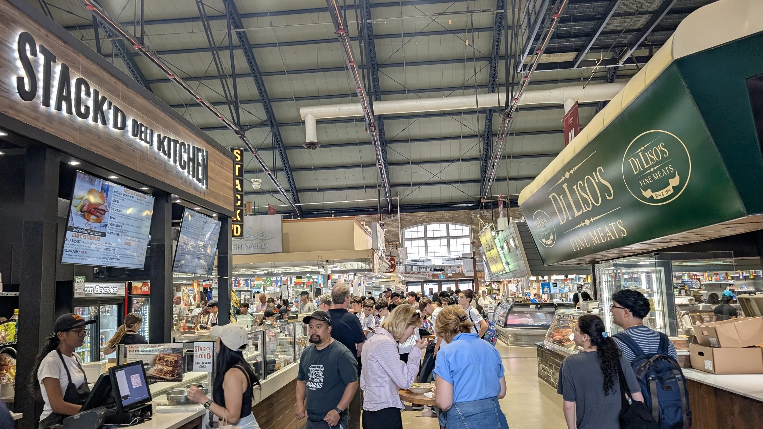 An example of how crowded St. Lawrence Market is!