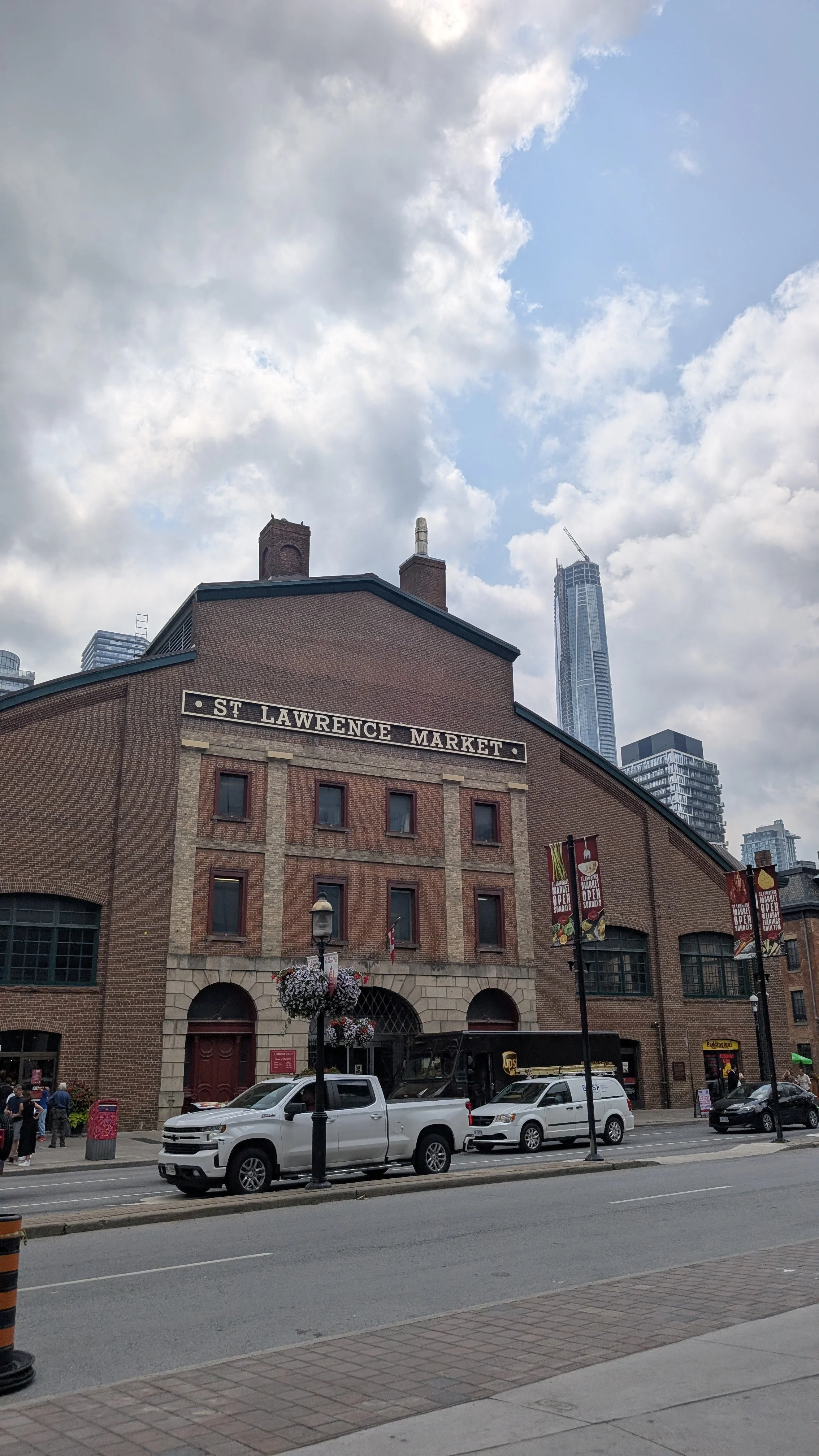 The outside of St. Lawrence Market