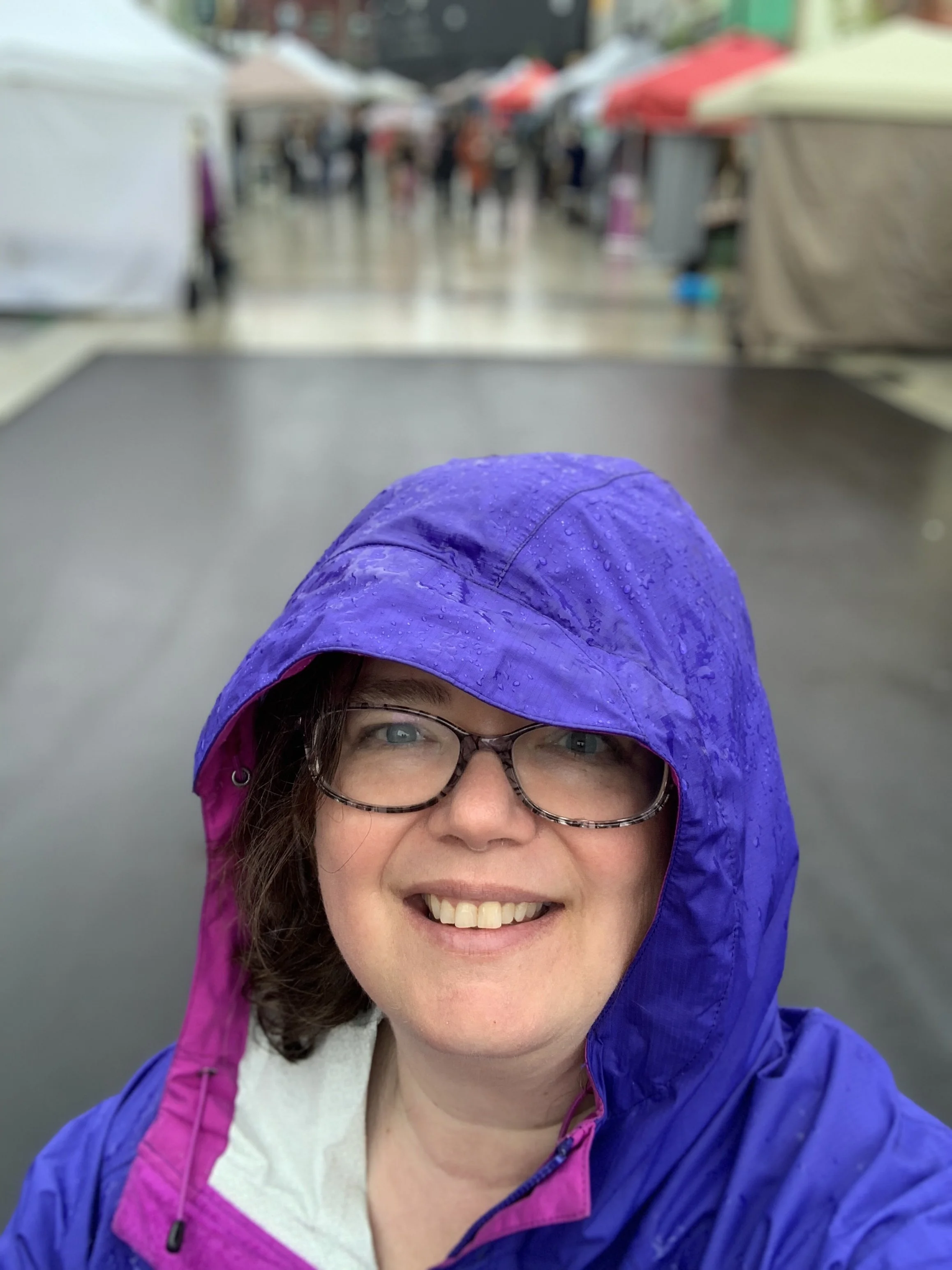 At the Night Market, rain or shine, to support local businesses and community