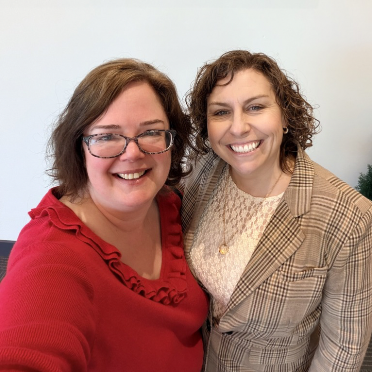 With interim CEO of Nanaimo Chamber of Commerce Liette Masse - Nanaimo Red Heart Breakfast for Volunteer Nanaimo
