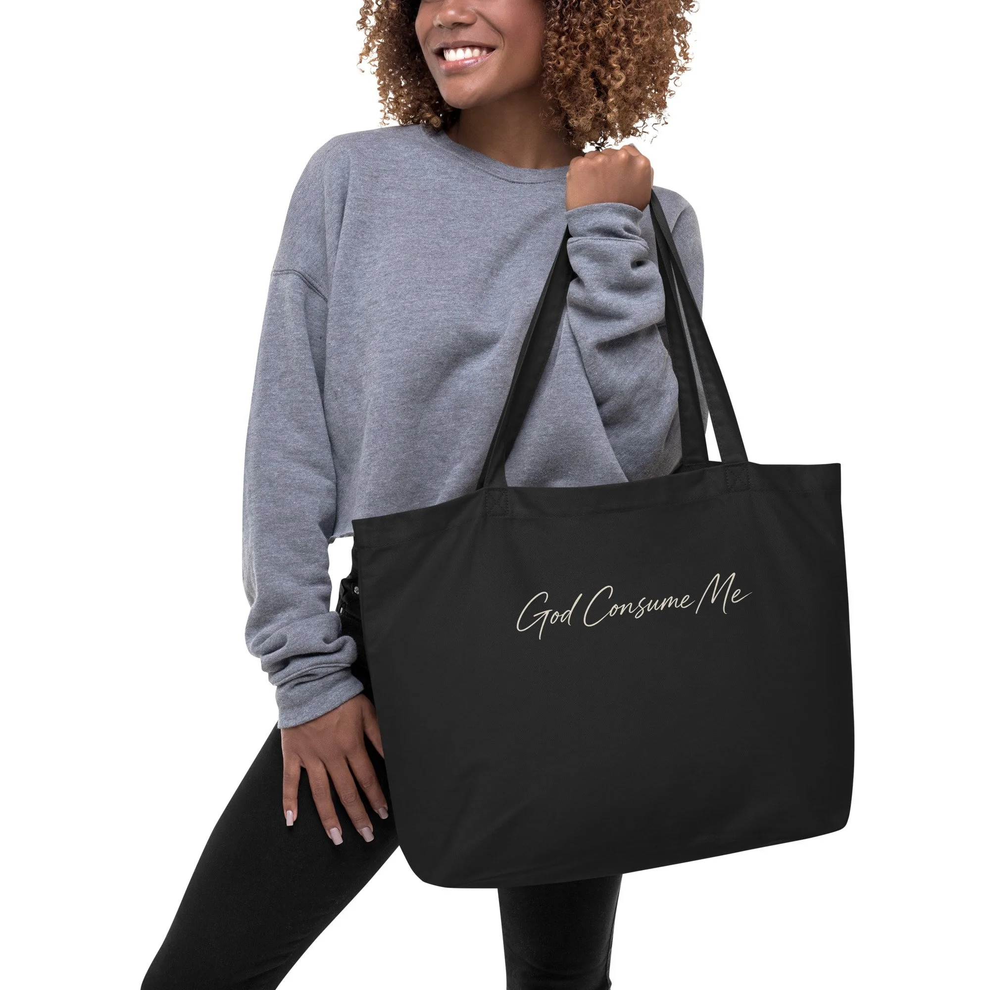 God Consume Me Premium Organic Cotton Tote Bag | Galatians 2:20