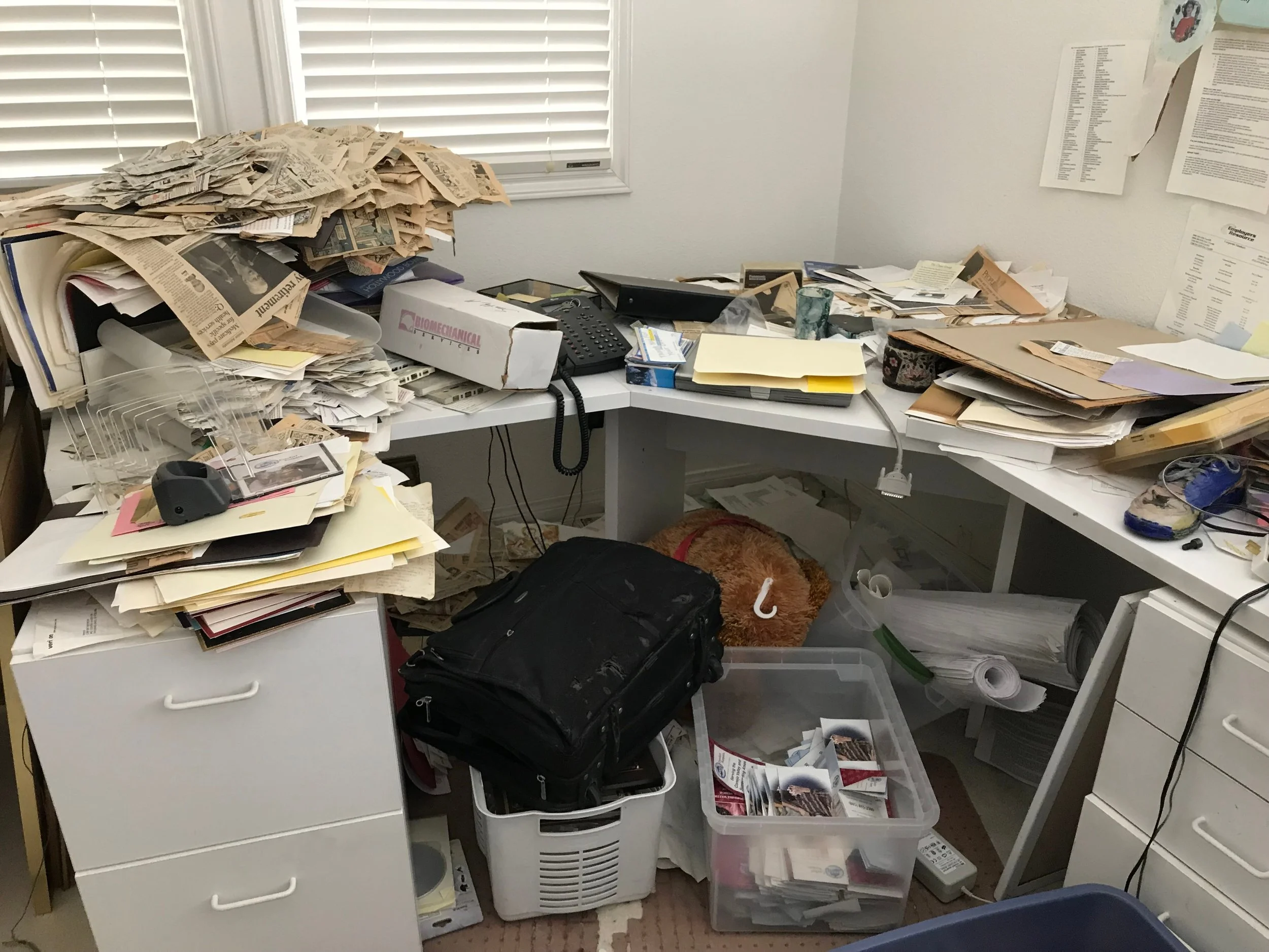 Office Organization Before 