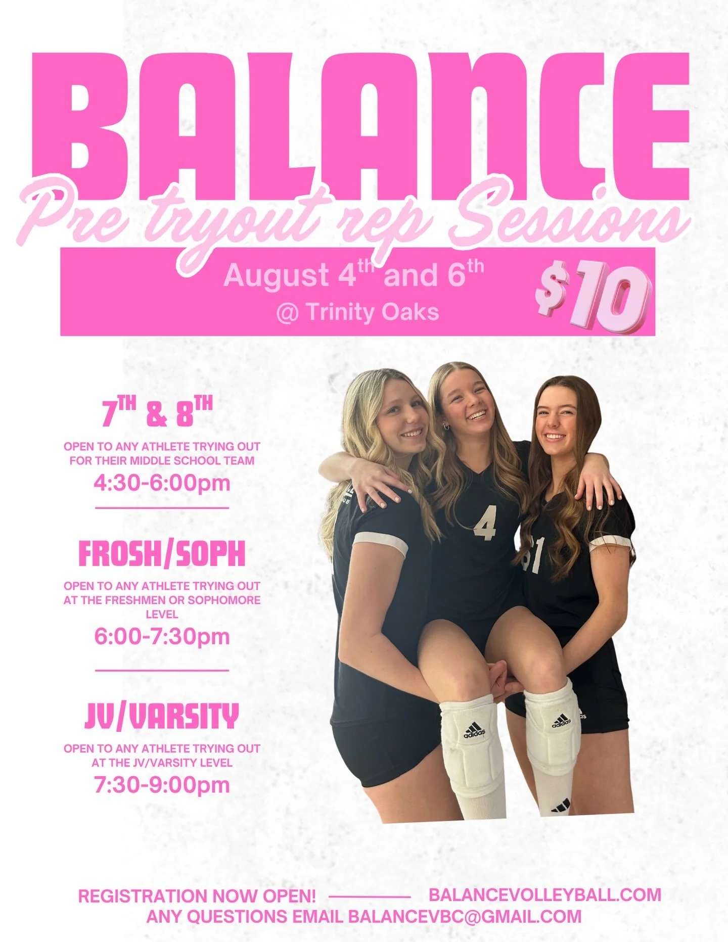 Grab a friend and come join us for some pre tryout reps before the high school season starts! 🏐 

Head to our website to register now!