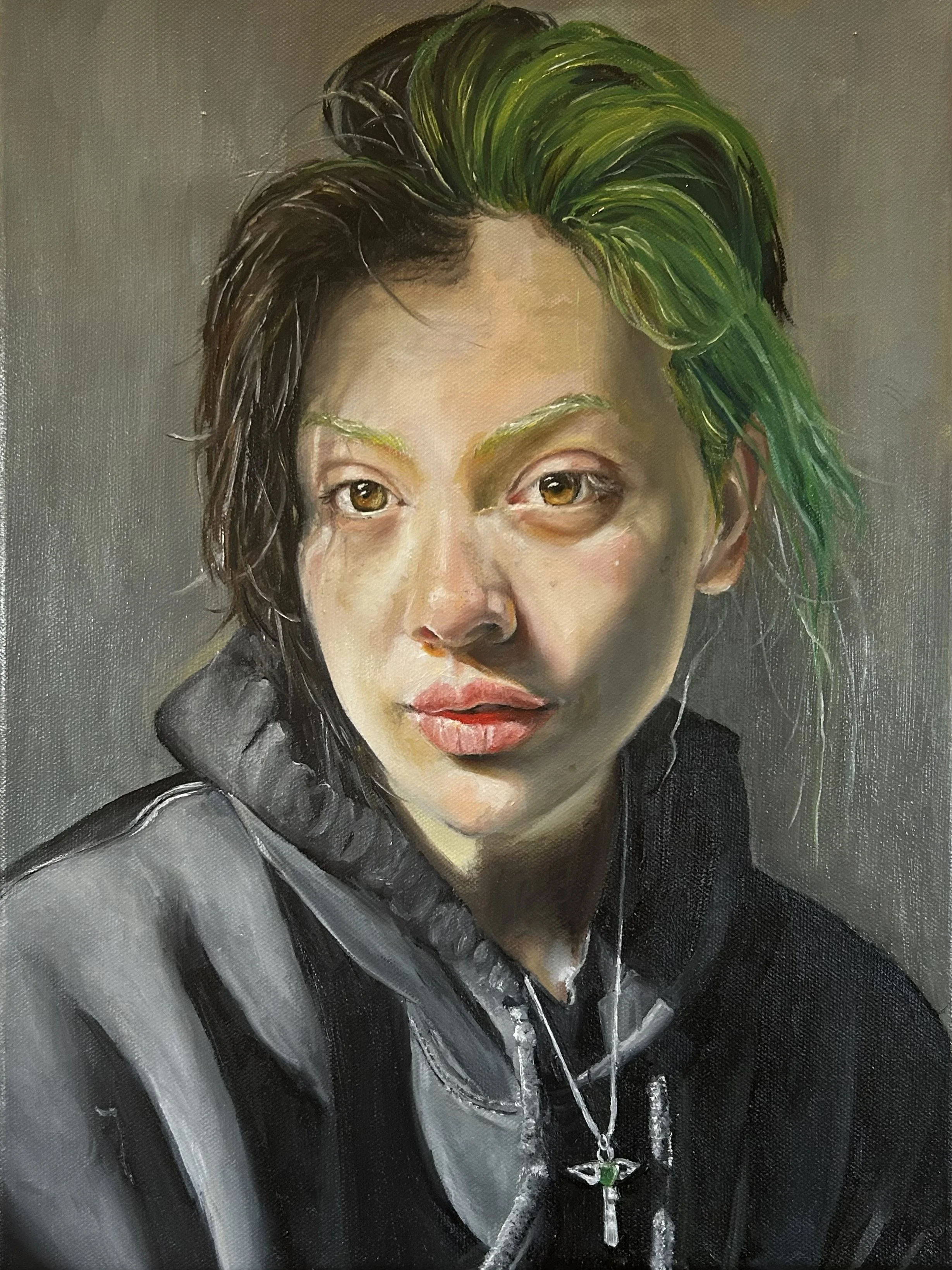  tbh,  2024 
oil on canvas  
12 x 16 in
 