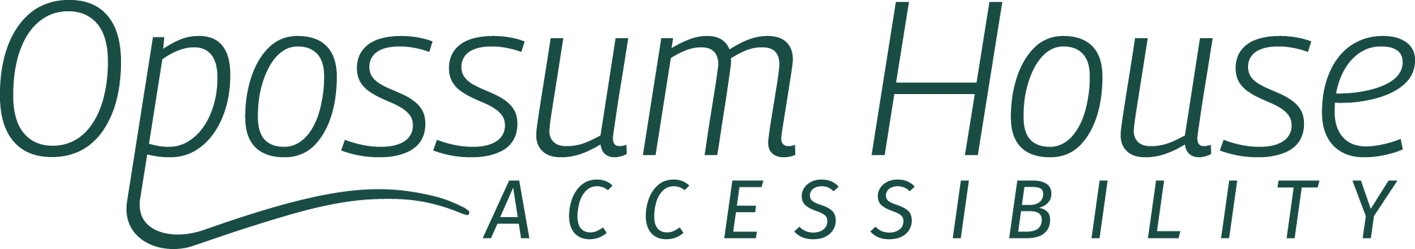 Logo Wordmark for Opossum House Accessibility