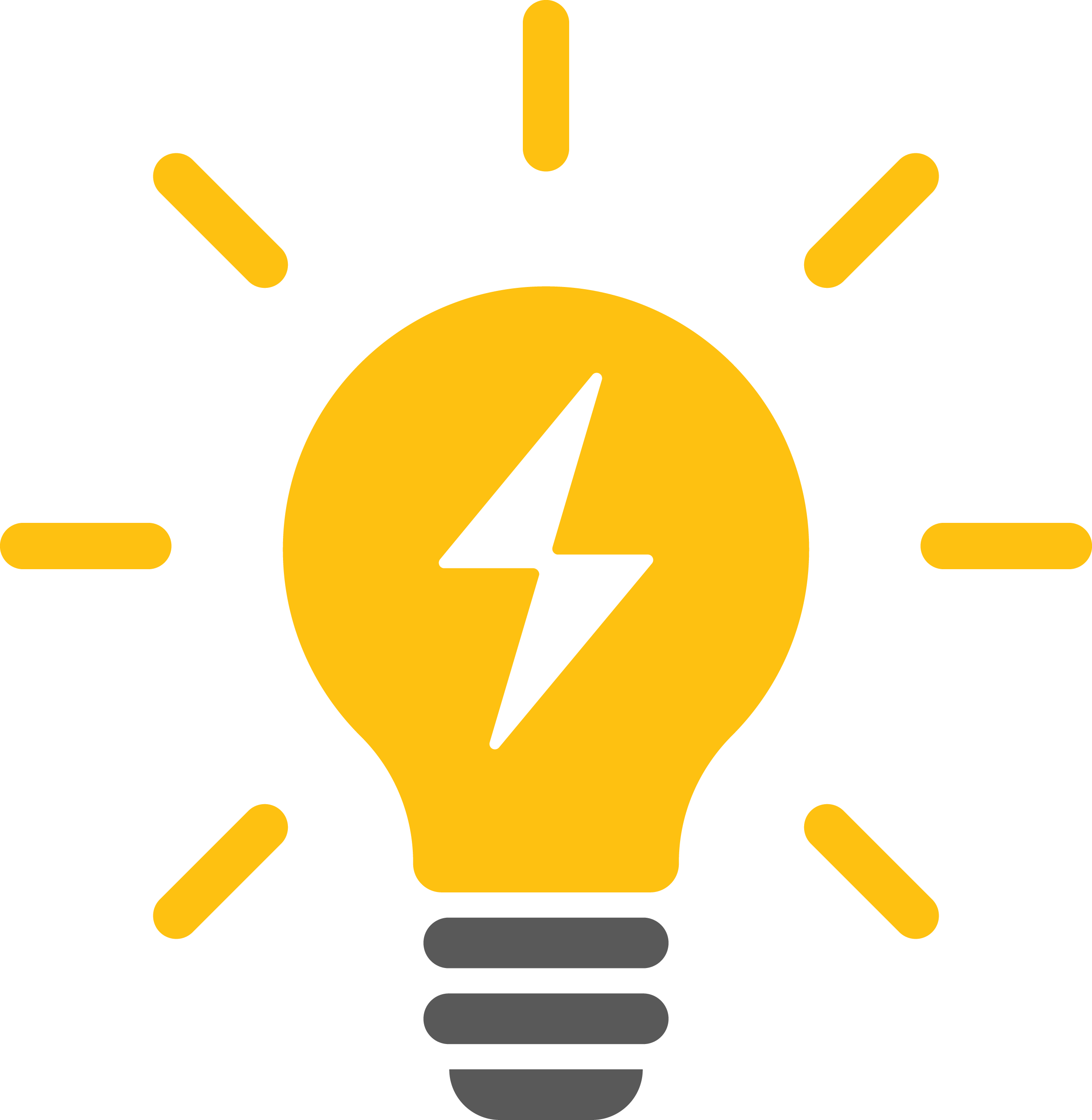A vector illustration of a lightbulb with the Spark Access lightning bolt in the middle.