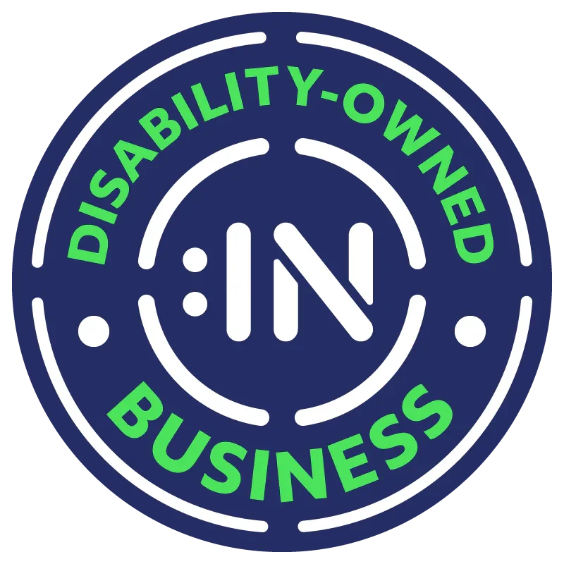 Logo for the Disability-Owned Business certification.