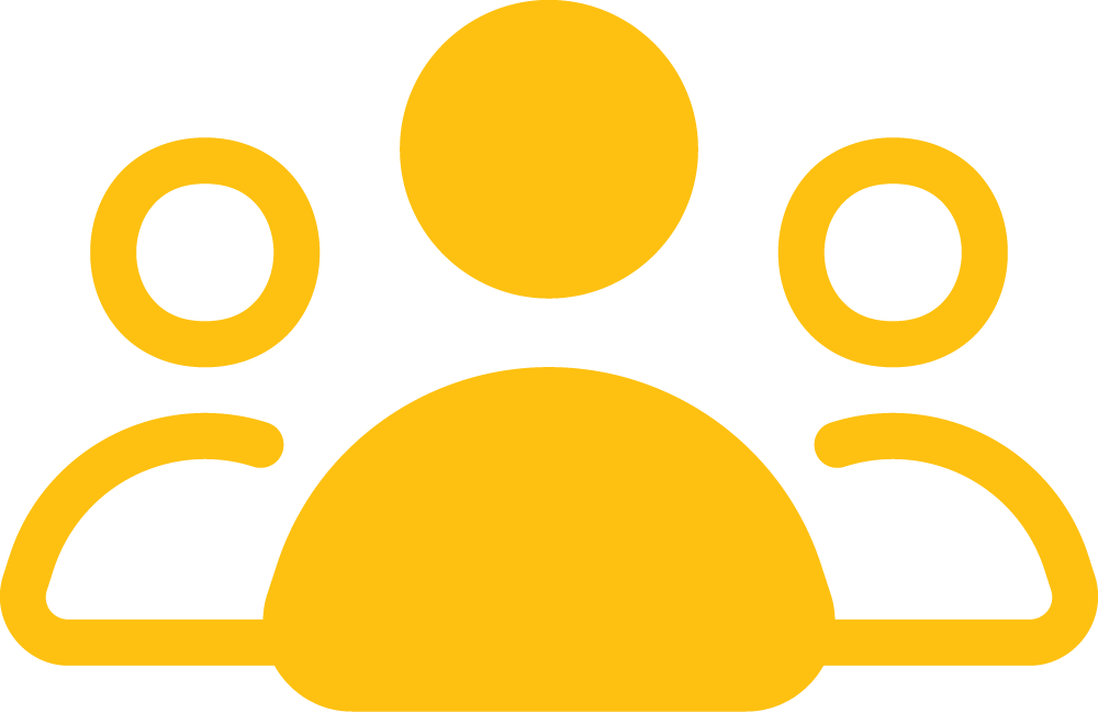 An icon highlighting one member of a team