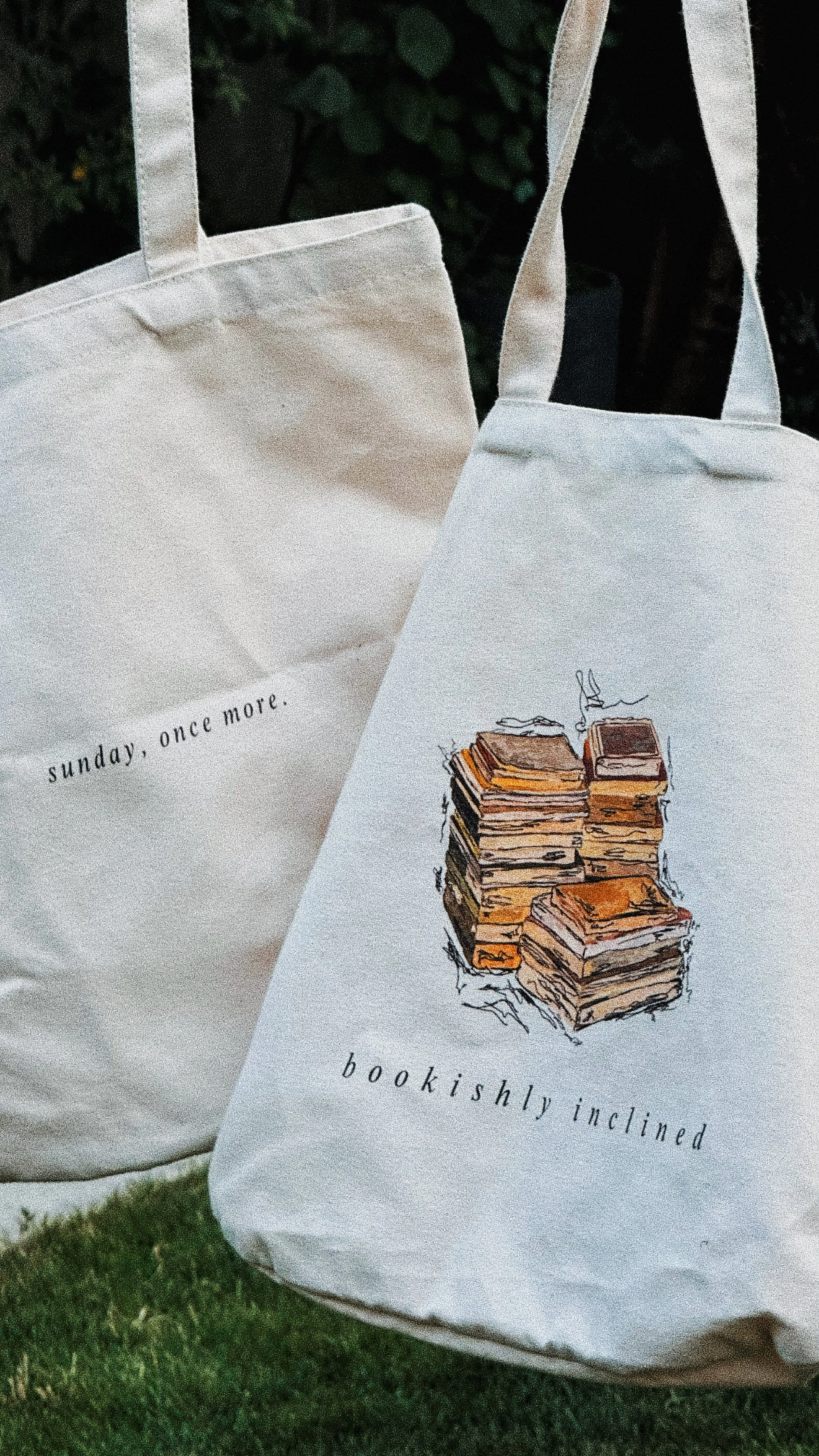 bookishly inclined tote