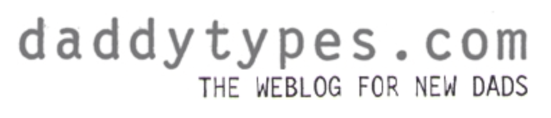 Daddytypes logo — the weblog for new dads — accompanying January 2007 coverage of NoseFrida, among the earliest U.S. press mentions of the product