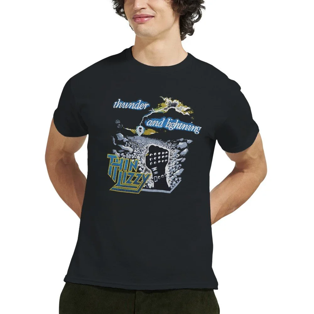Thin Lizzy Thunder And Lightning 1983 UK Tour Replica T-Shirt