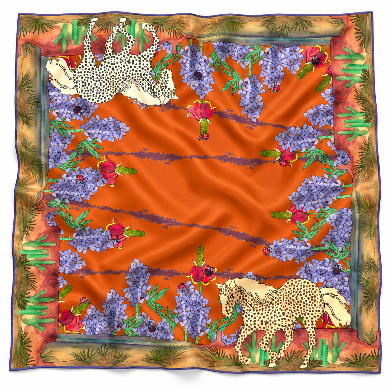 Texas Horses — Silk Carré