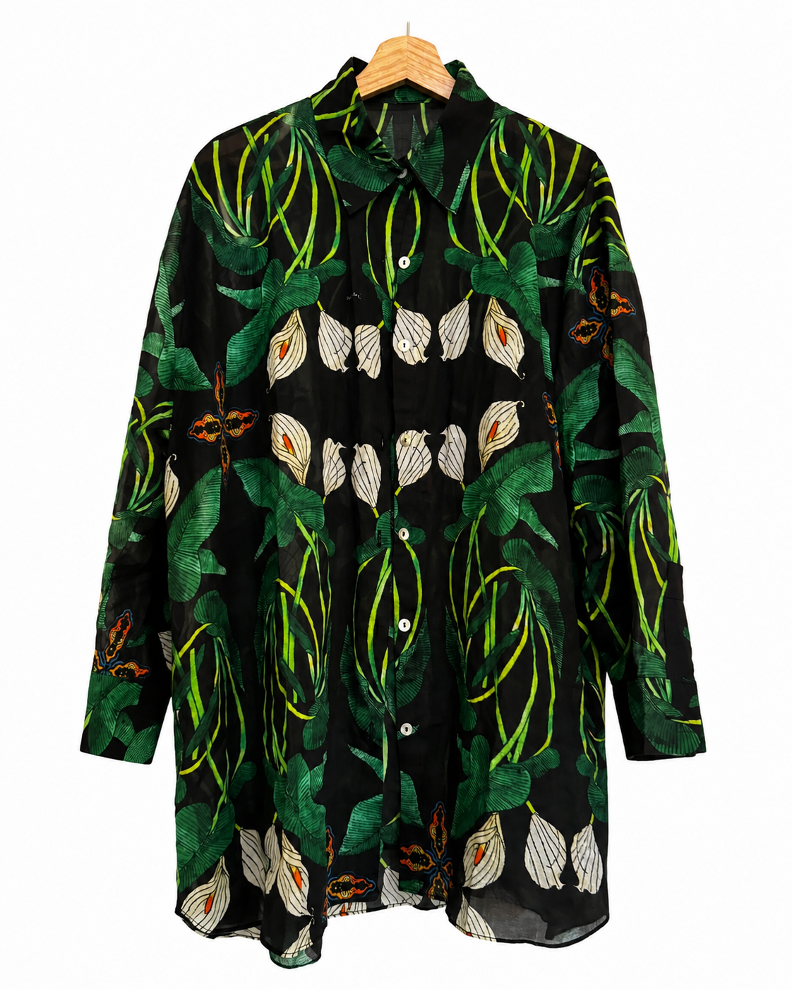 BLACK LILY - RELAXED LINEN COTTON SHIRT