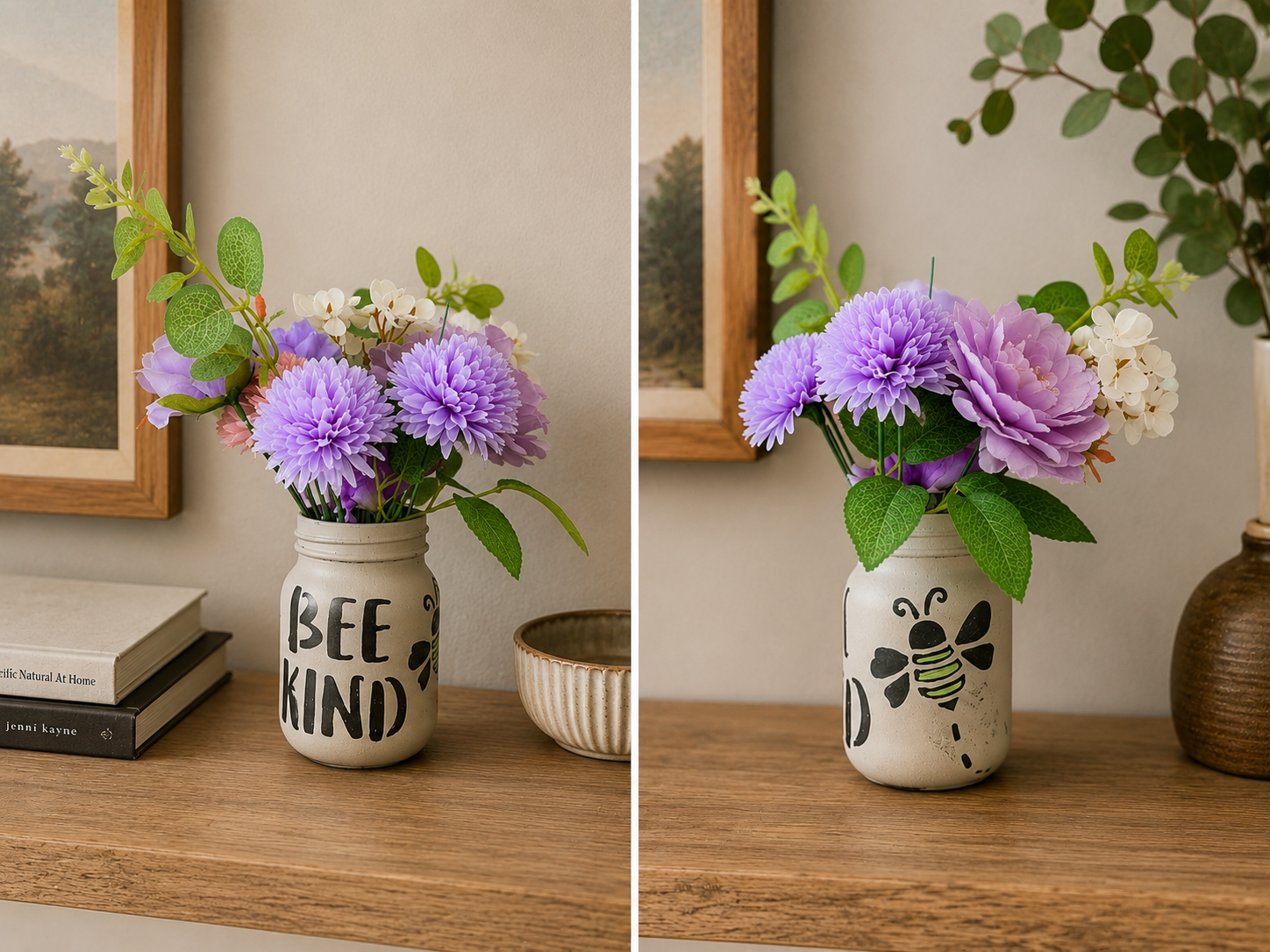 Bee Kind mason Jar