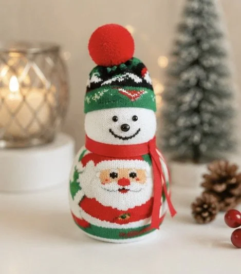 Hollyberry sock snowman