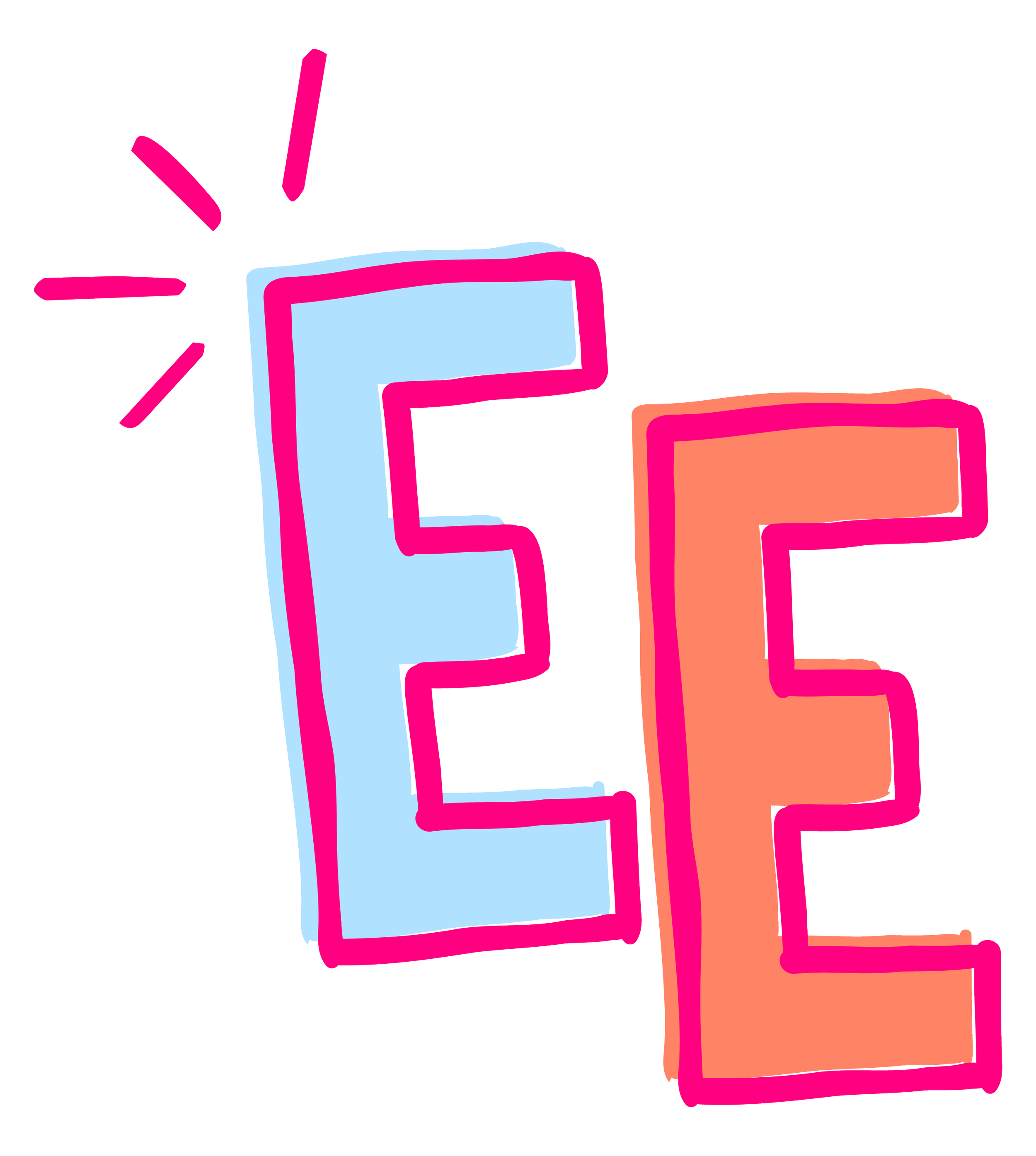 Colorful illustration of words 'YES' and 'NO' in bold, outlined letters with contrasting colors.