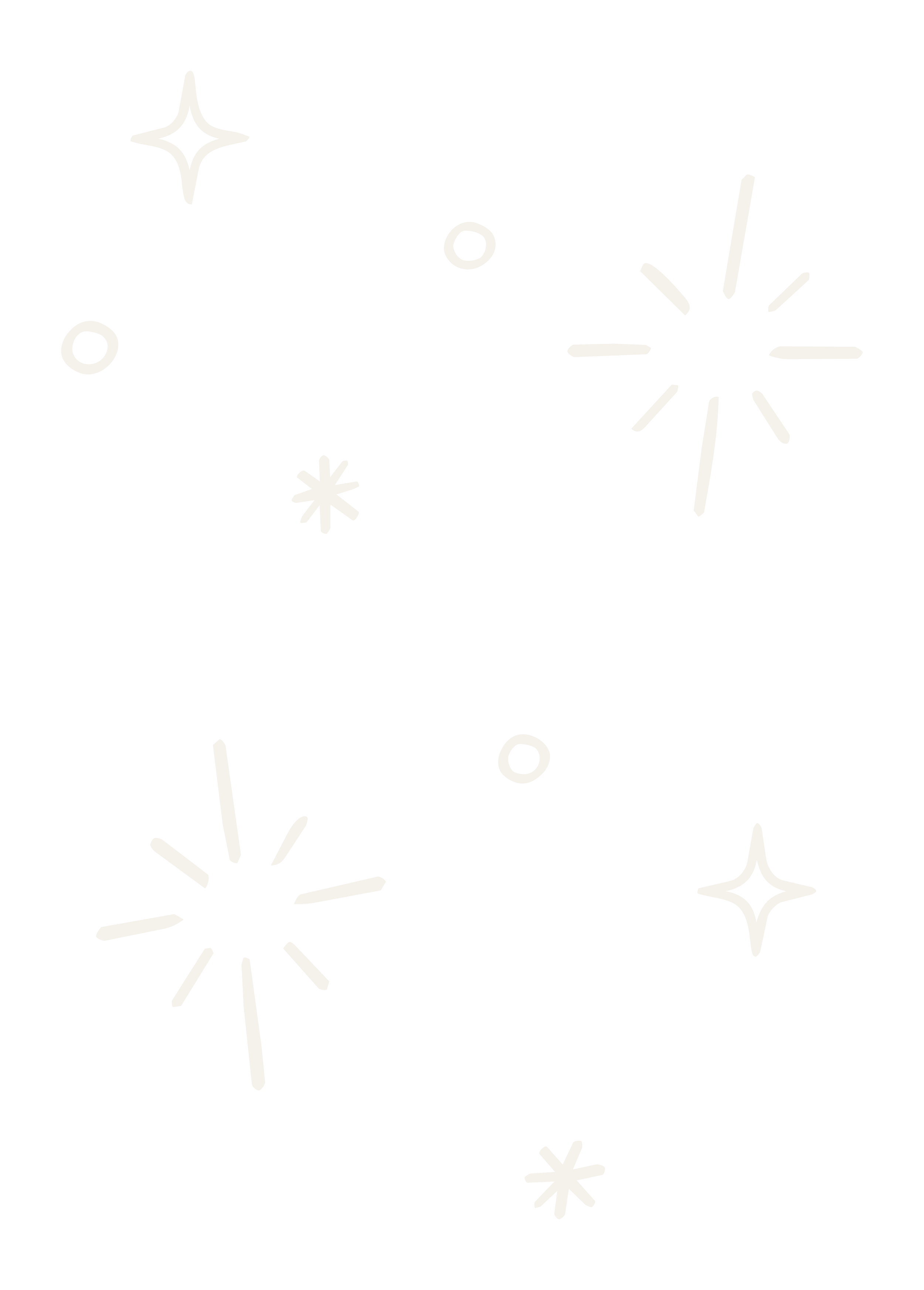 Black background with white illustrations of fireworks and sparkles.