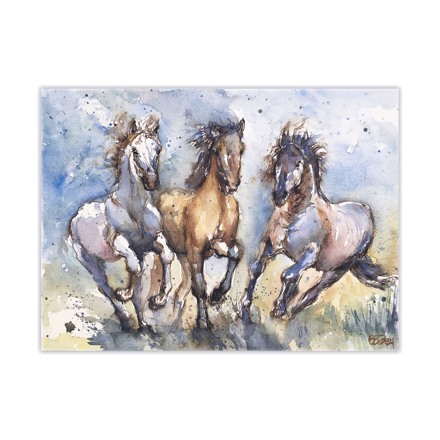 Trio in stride