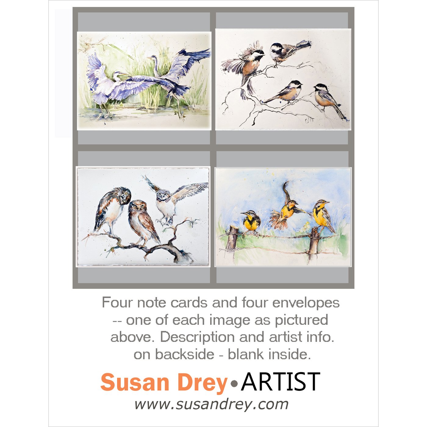 Favorite SD birds - 4 pk