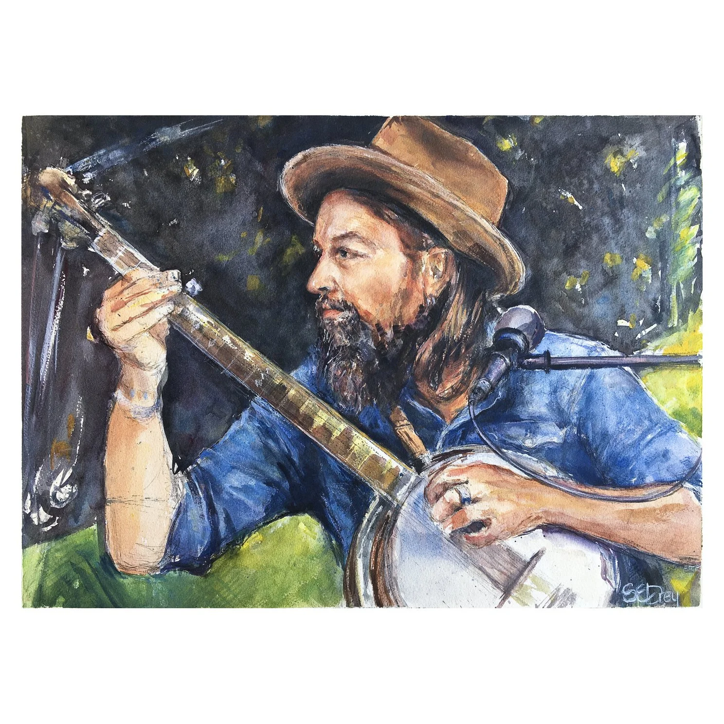 Jalan Gets It, (painting of Jalan Crossland)