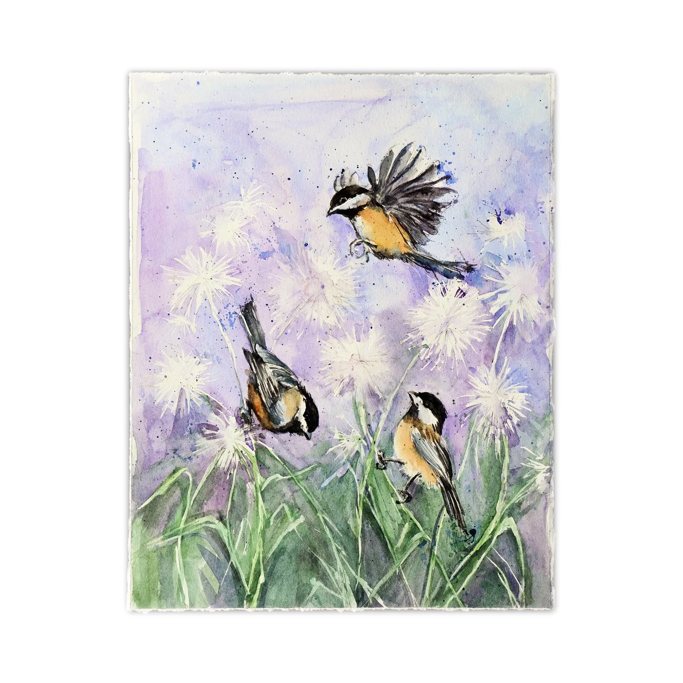 Chicks in Thistle